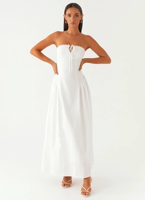 Pretty Glow Burleigh Maxi Dress - Ivory