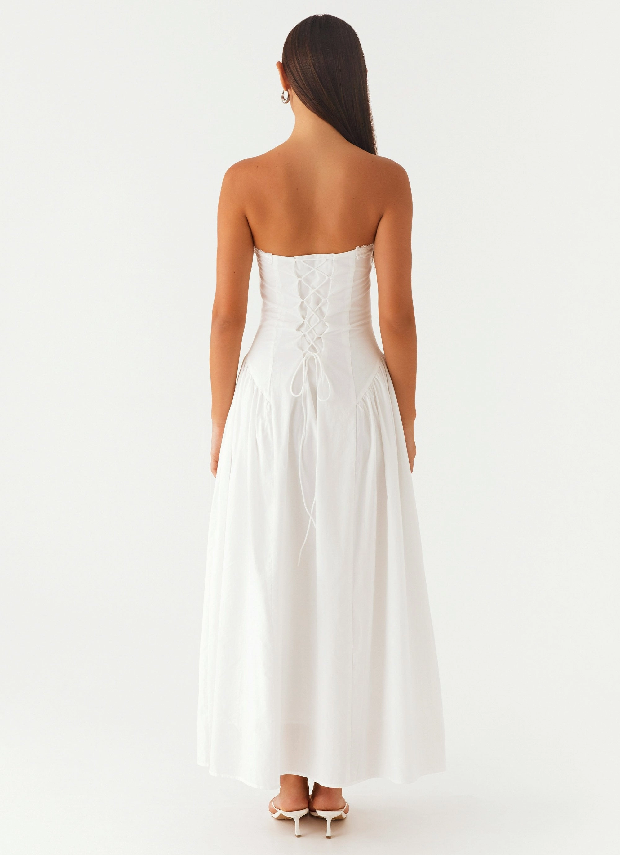 Burleigh Maxi Dress - Ivory CrinkleResistantWeave Trendy Look