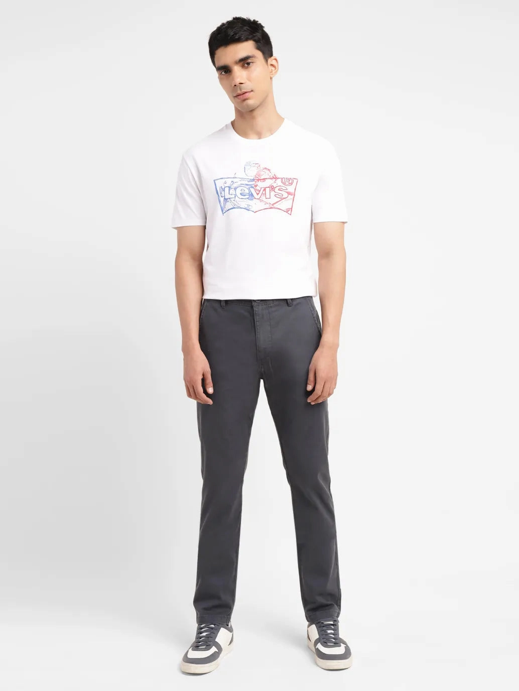 Men's 512 Grey Slim Tapered Fit chinos Anti Odor Treatment Quick Move