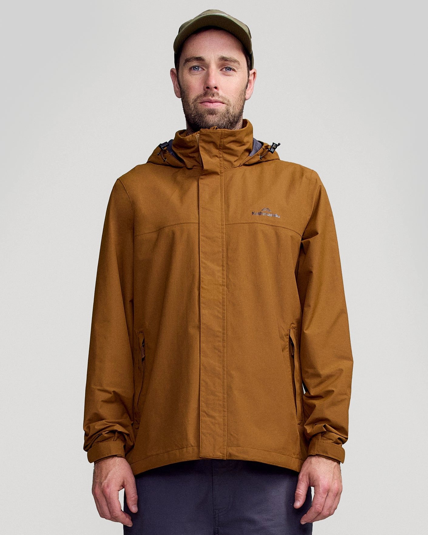 Men's Andulo 2-layer Rain Jacket - Bark Eco Friendly Coatings
