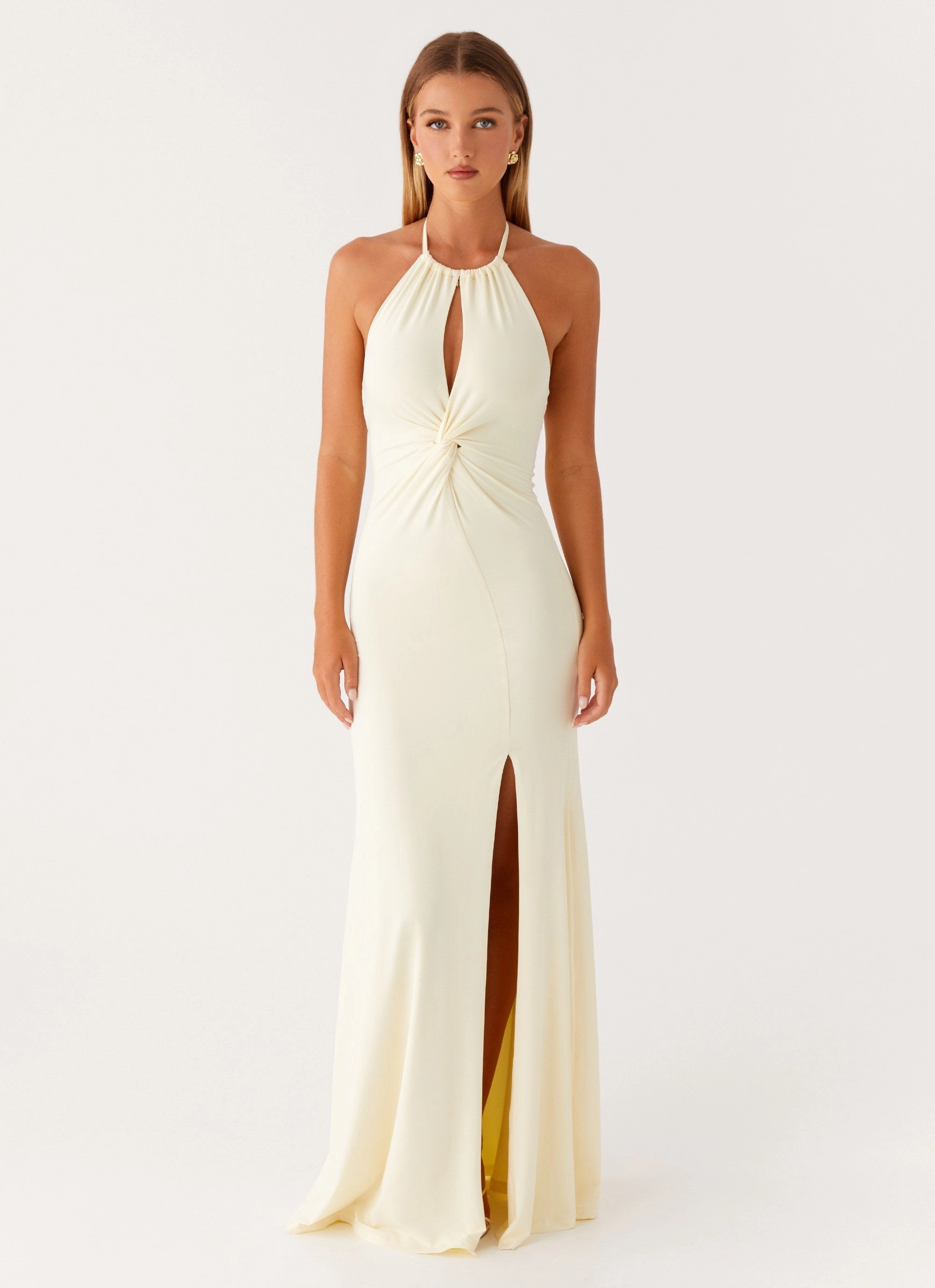 Just In Time Maxi Dress - Yellow monochrome