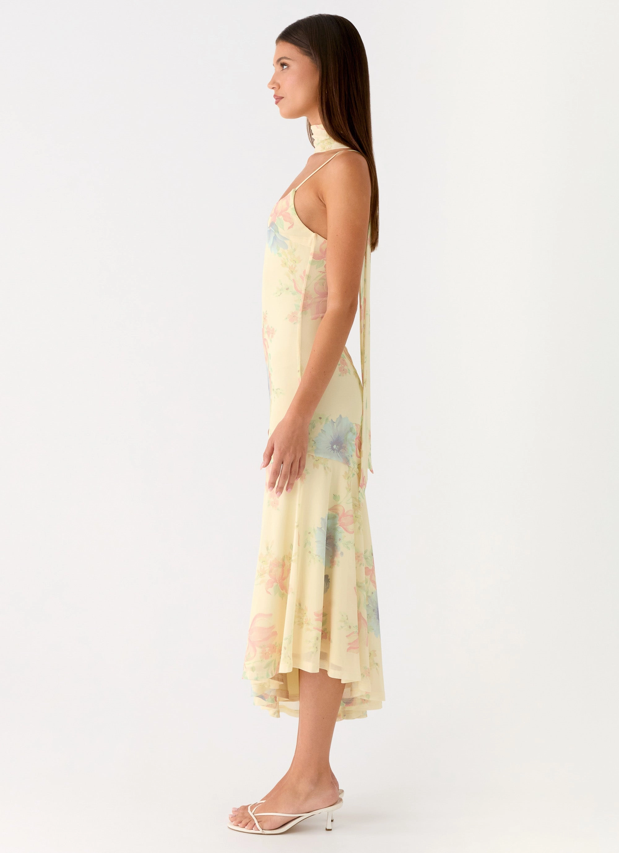 Soft color Sole Mio Midi Dress - Spring Meadow