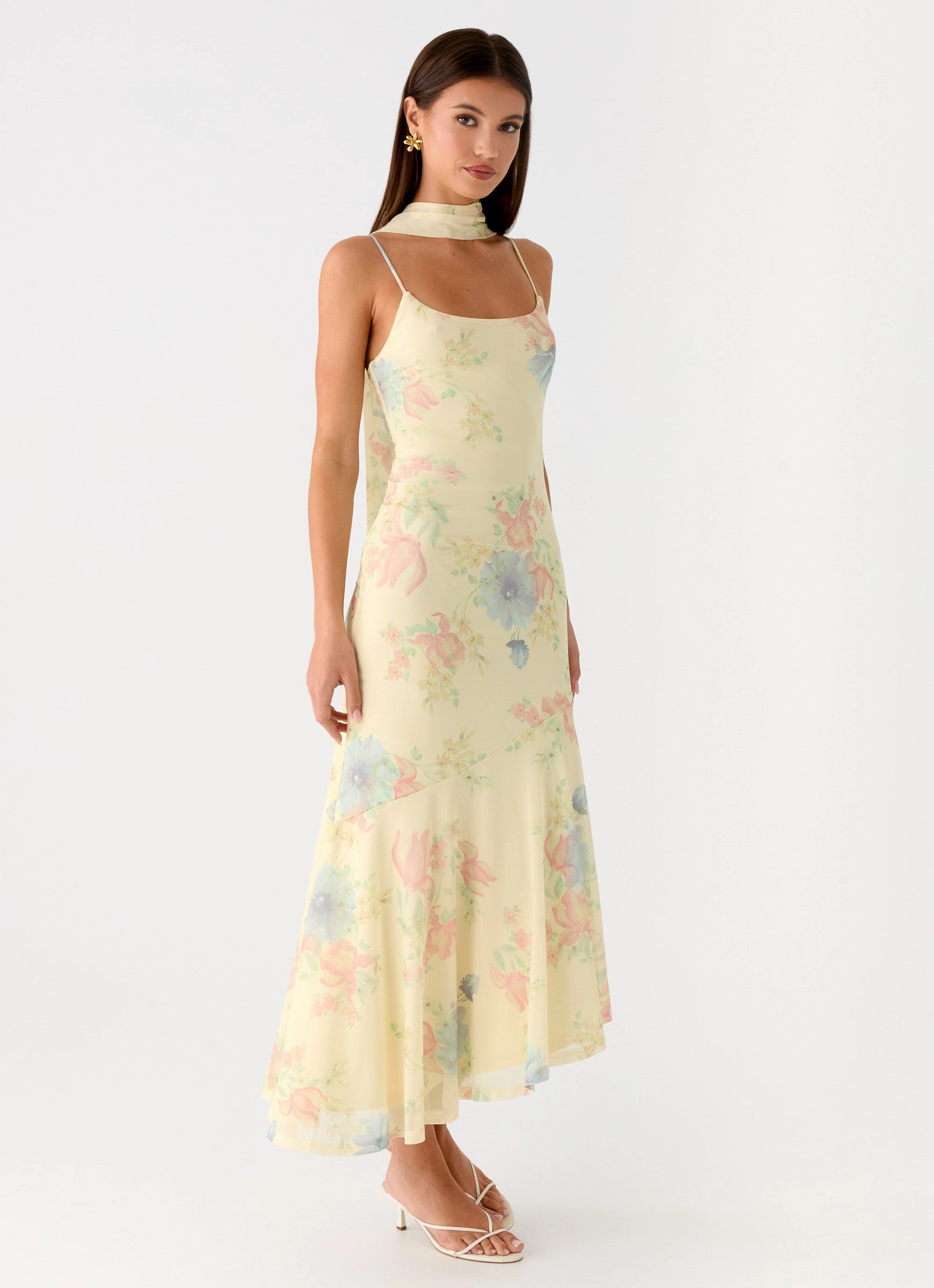 Sole Mio Midi Dress - Spring Meadow Calm Touch