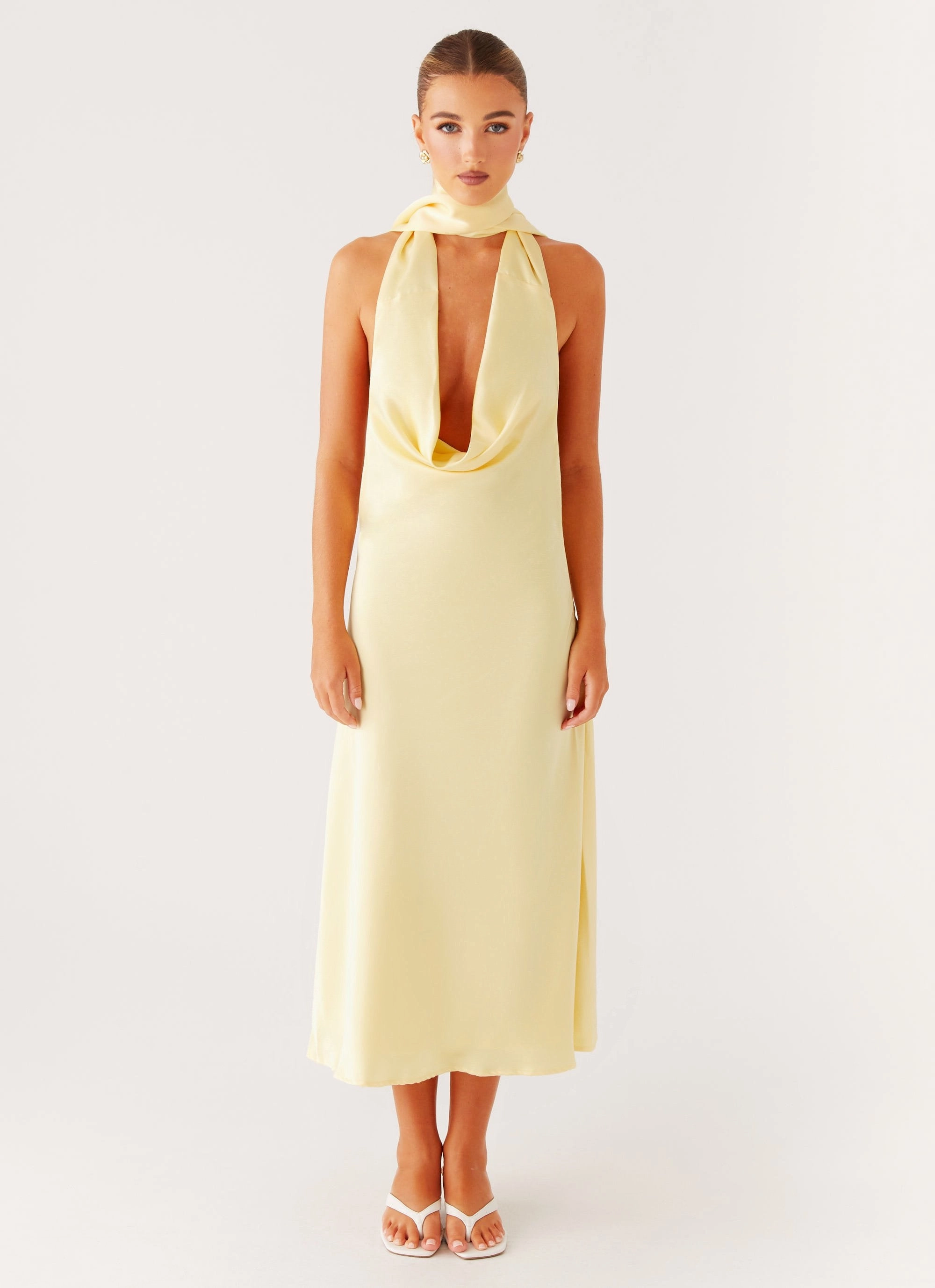 Timeless Touch Sonny Midi Dress - Yellow