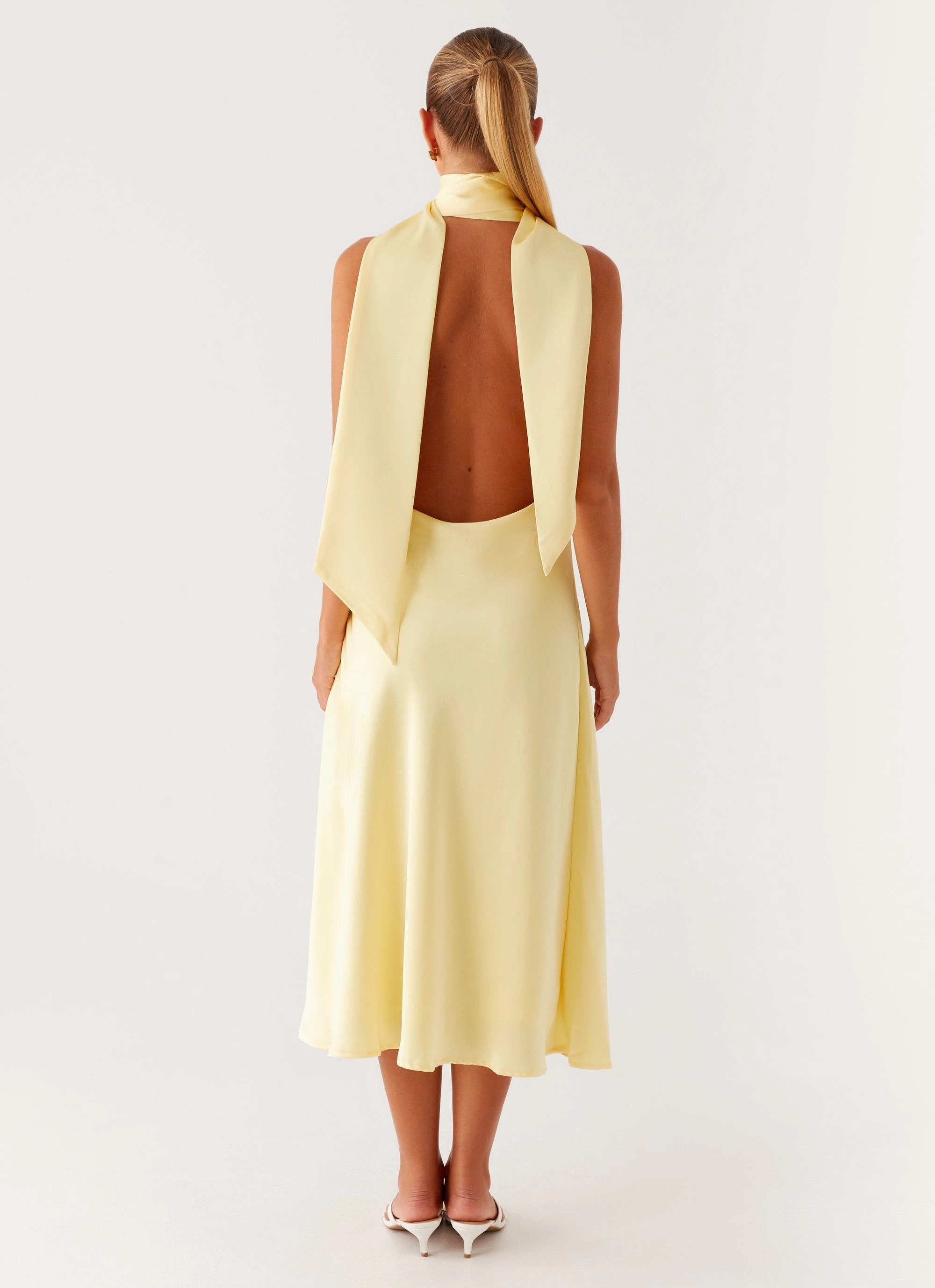 Sonny Midi Dress - Yellow Classic Mood Youthful Look