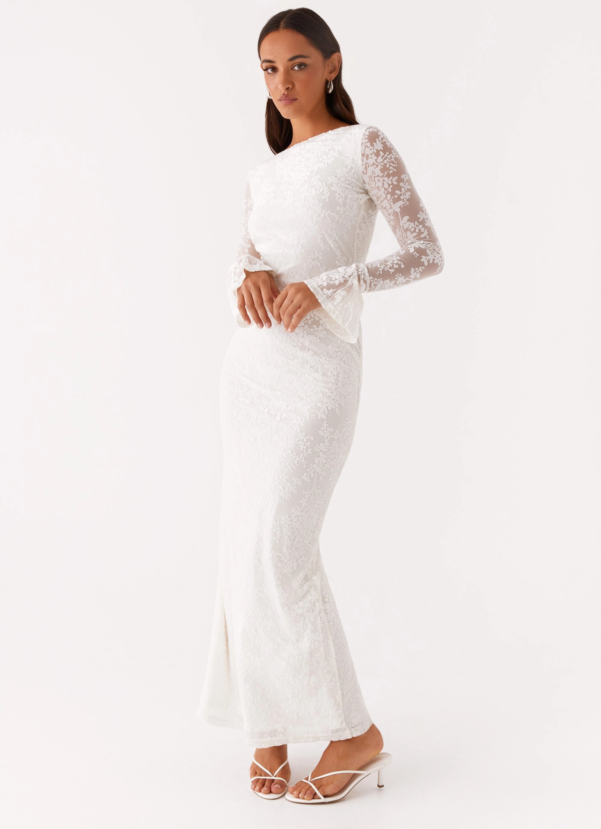 Modern-style Thriving Maxi Dress - White