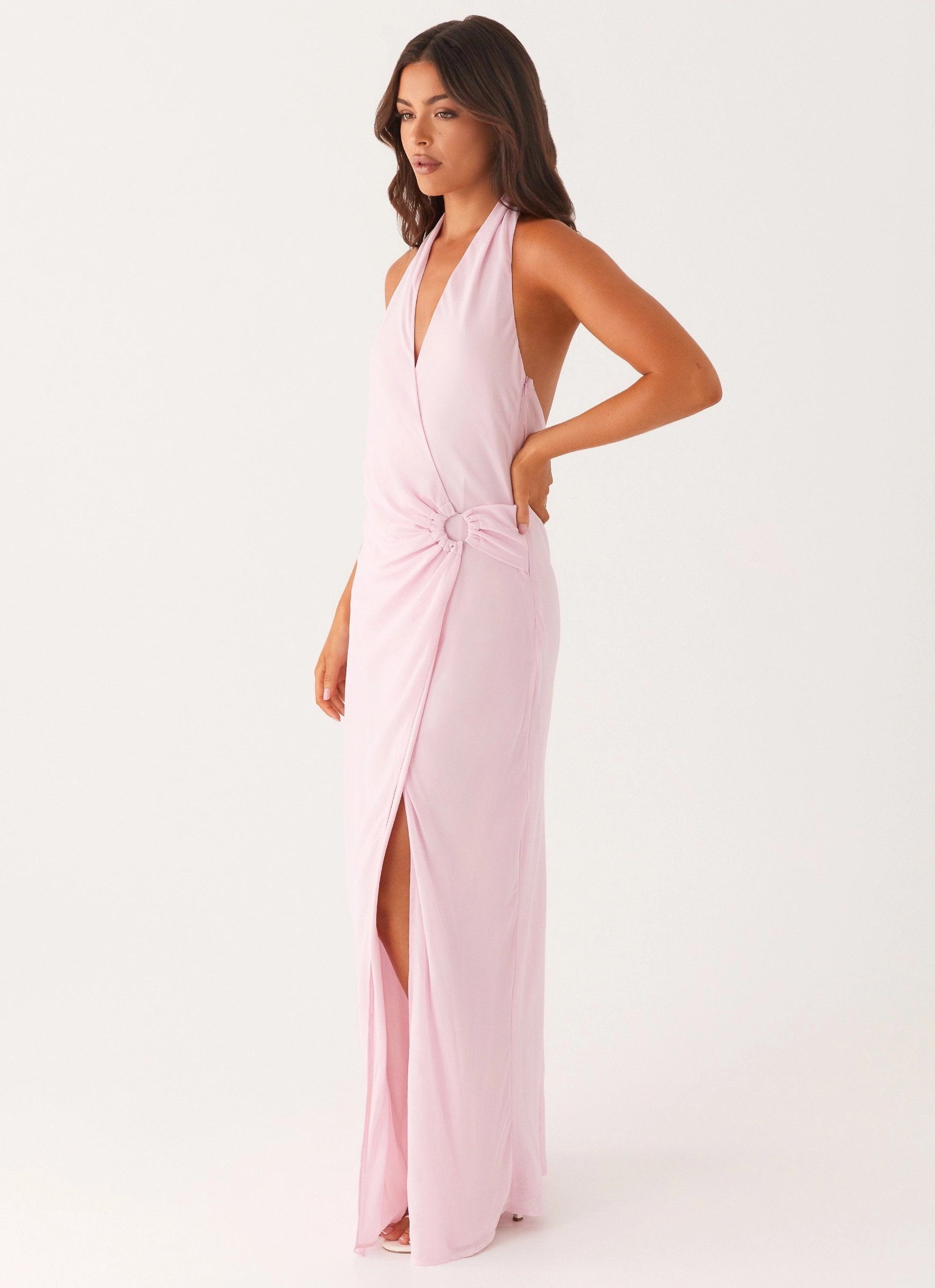 Lace Soft Somebody To You Maxi Dress - Pastel Pink