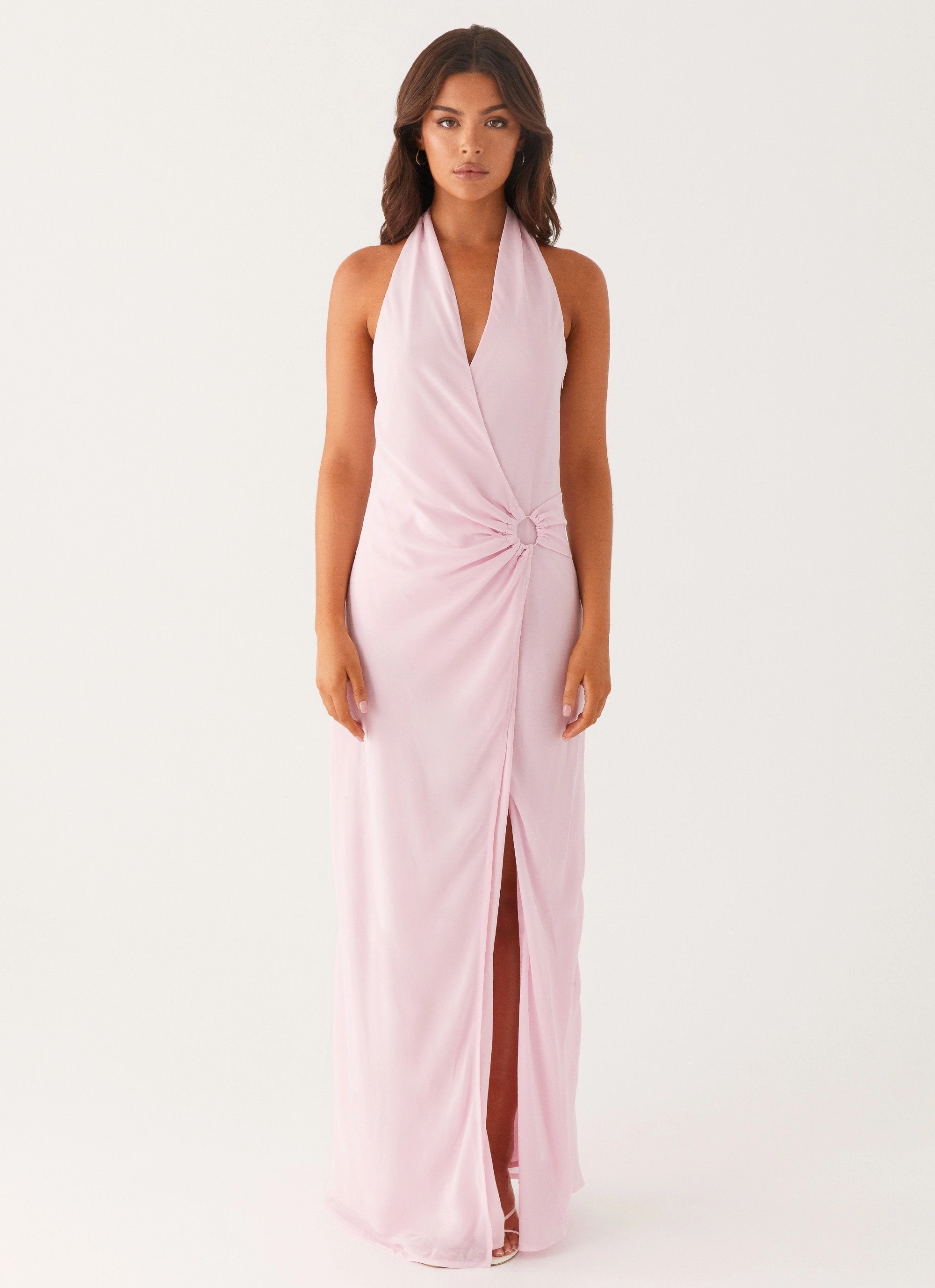 Light Mood Matte Look Somebody To You Maxi Dress - Pastel Pink