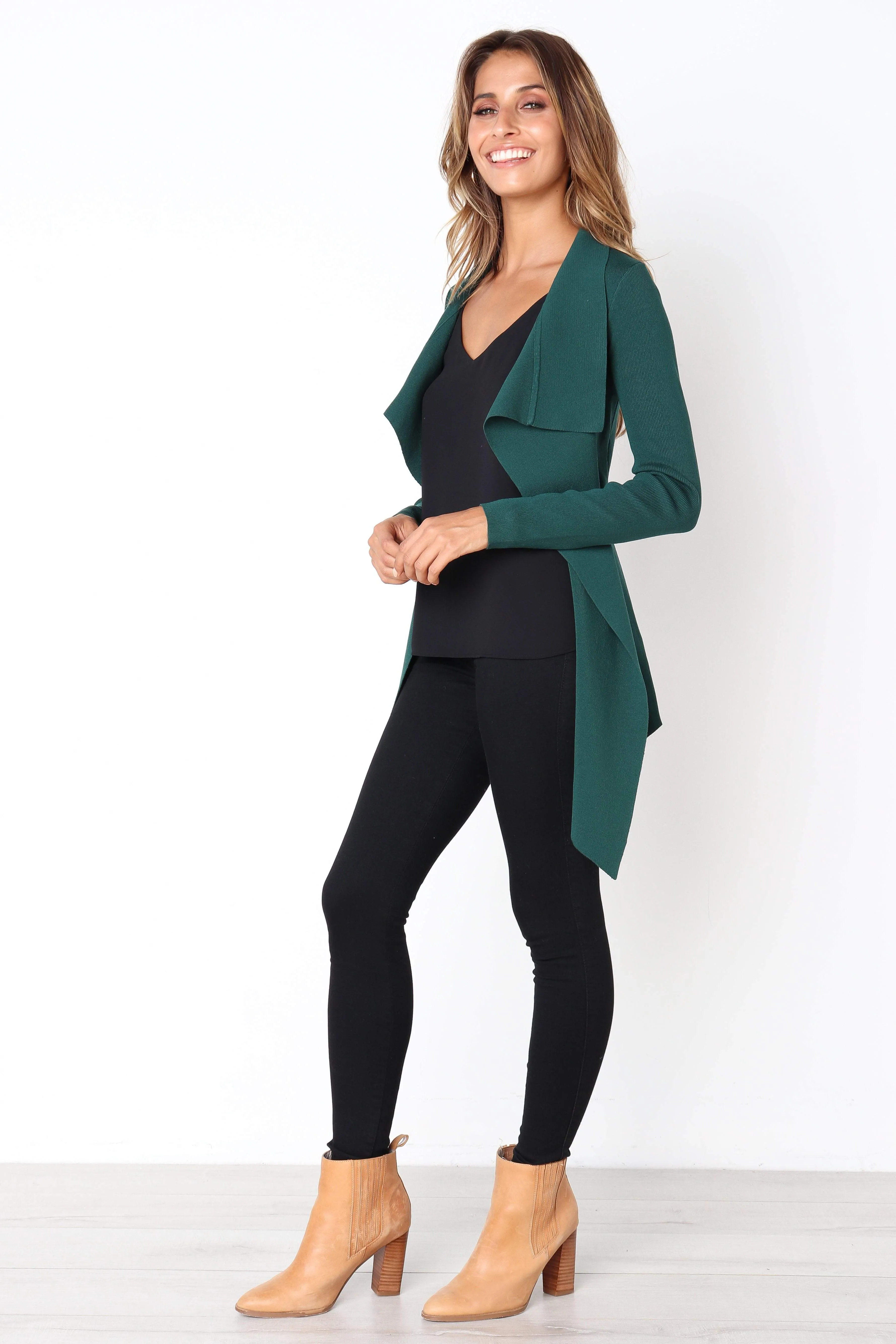 Travel Essential AntiPilling Treatment Zimmer Cardigan - Forest Green