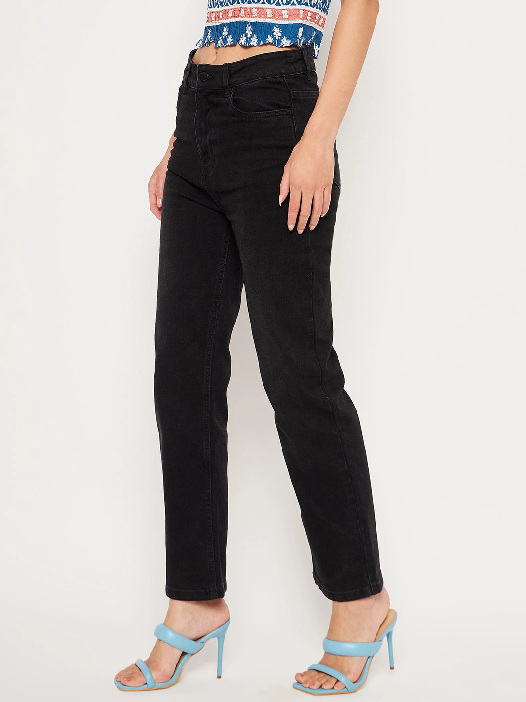 Madame Black Denim Daily Style Casual Energy