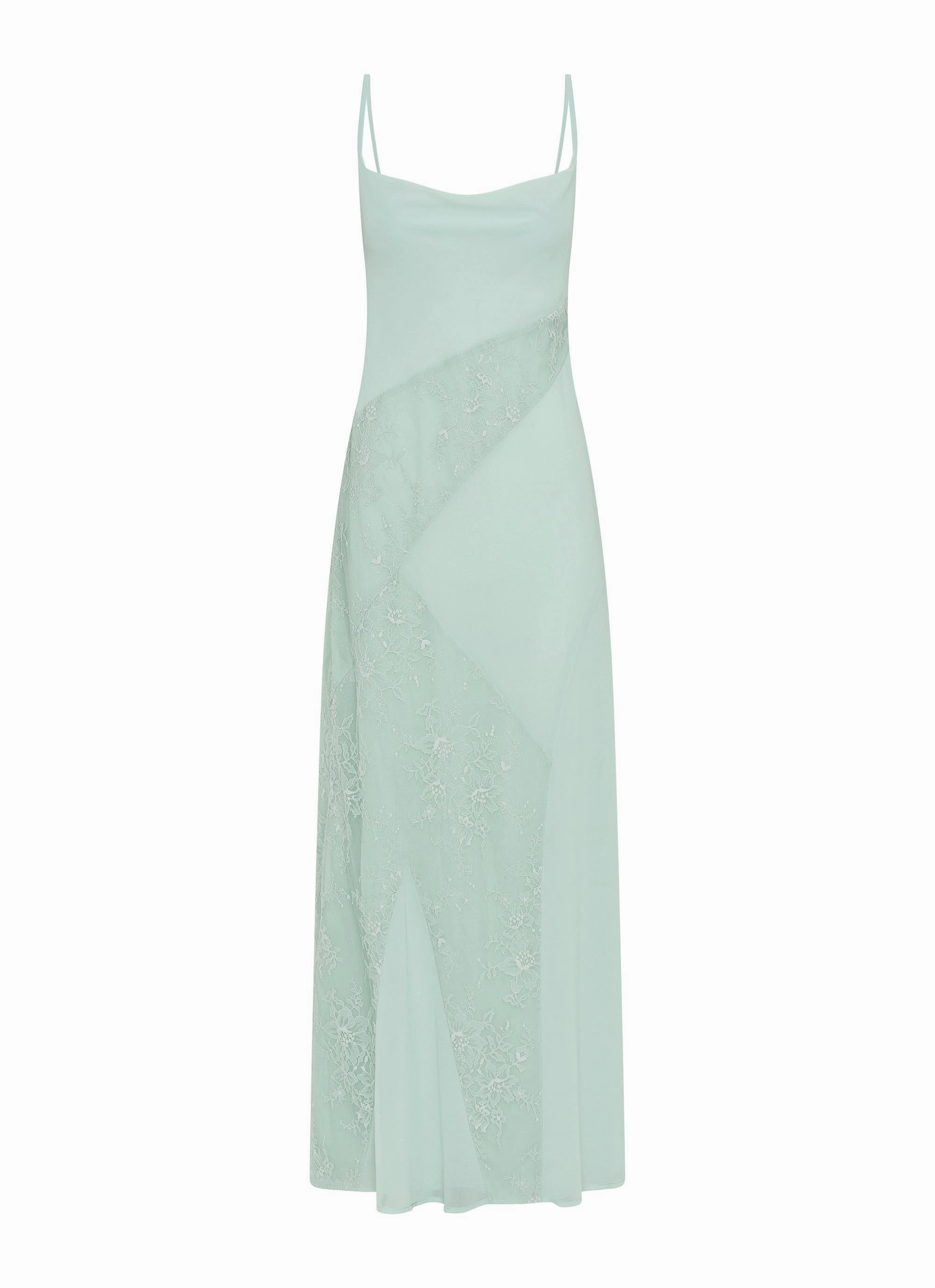 Gabriana Maxi Dress - Sage Heart Tone Chill Edge