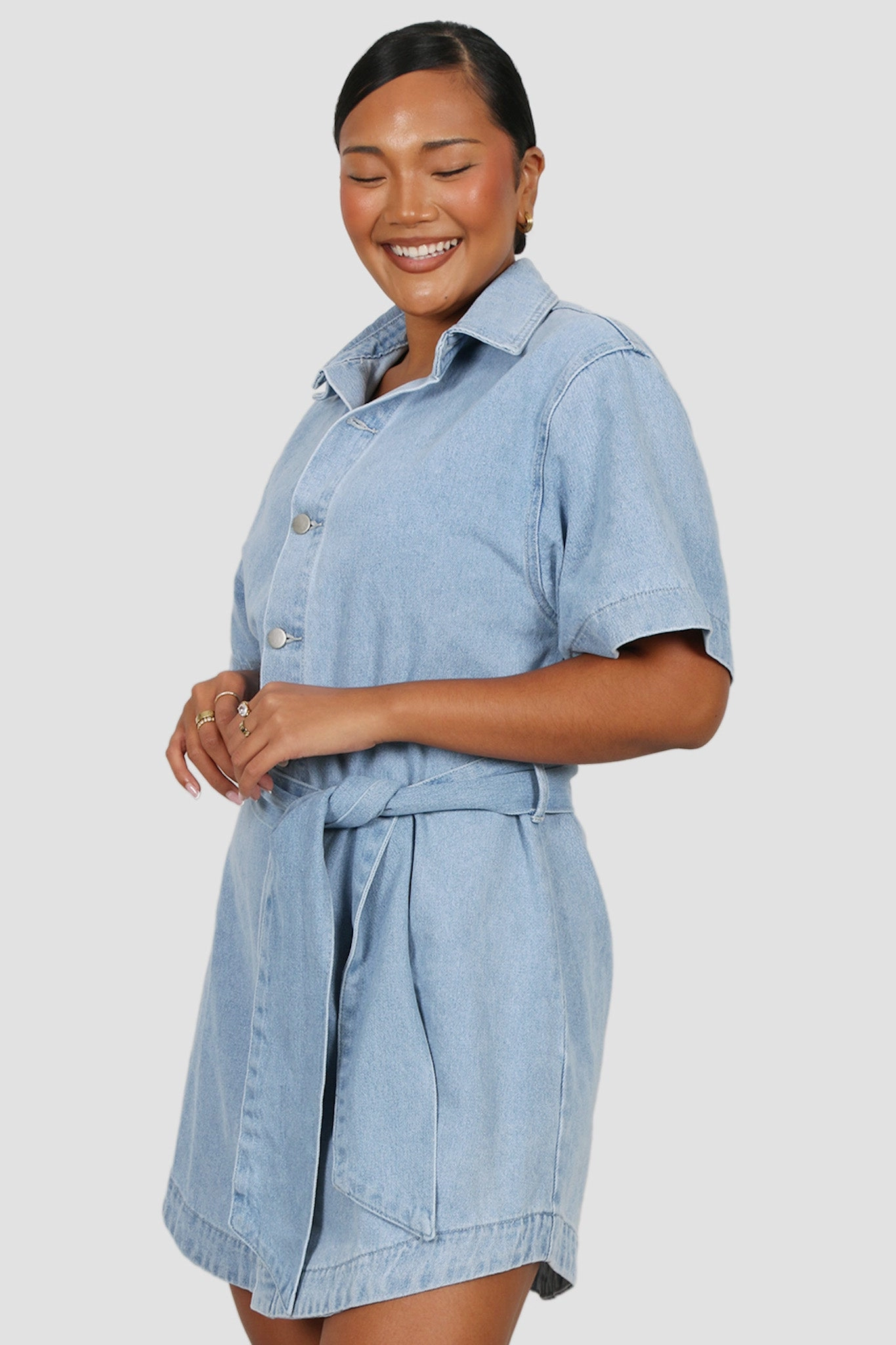 STERLING DENIM DRESS BLUE Subtle Glam