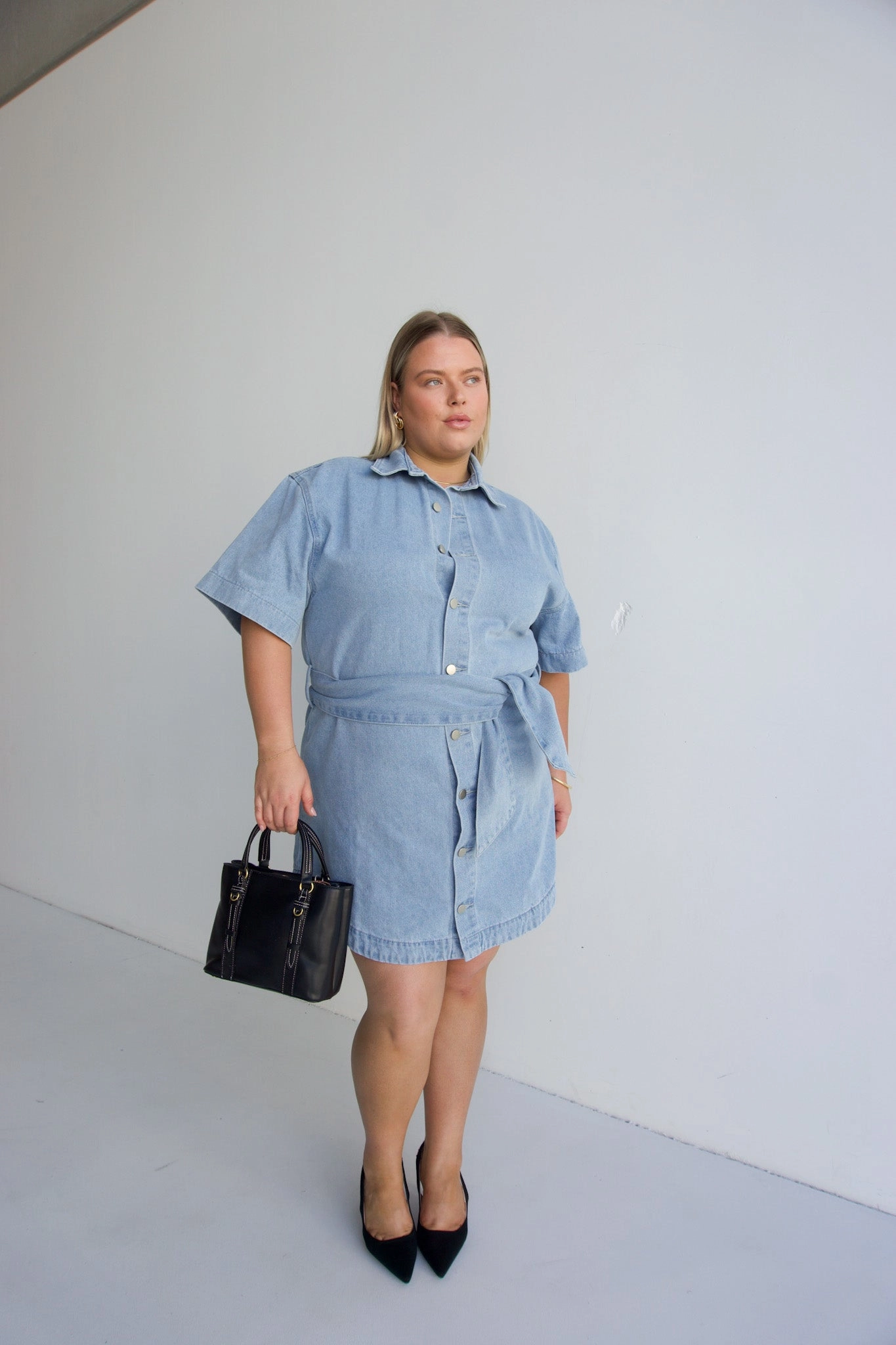 STERLING DENIM DRESS BLUE Trendy And Comfortable