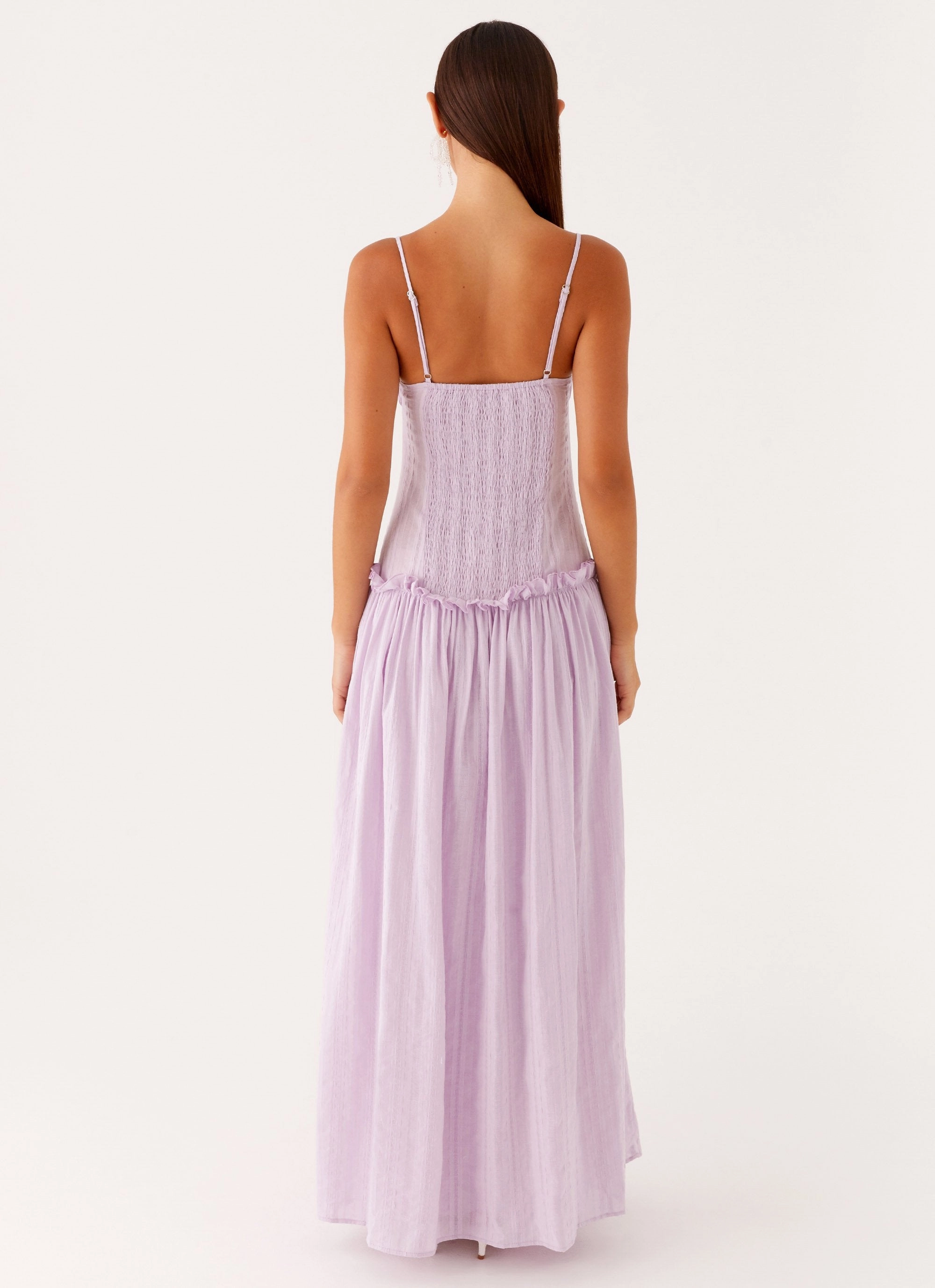 Natural Feel Jacinda Drop Waist Maxi Dress - Lavender