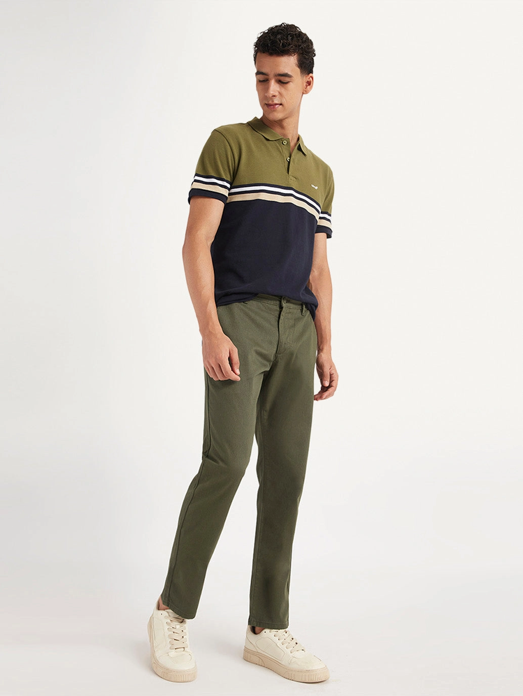 Seamless Wear Men's Olive Slim Fit Chinos