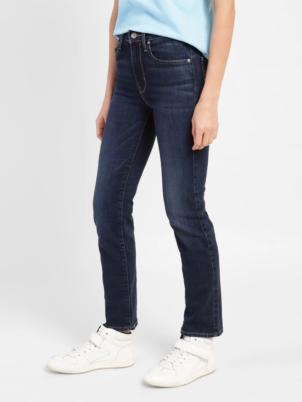 Effortless Comfort Women's 724 Indigo Straight Fit High Rise Jeans