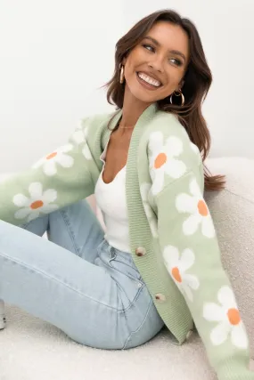 Daisy Cardigan - Green Street Casual Style