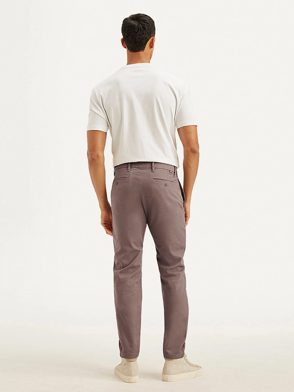 Men's Mauve Tapered Trousers ArticulatedJoints Warm Layer