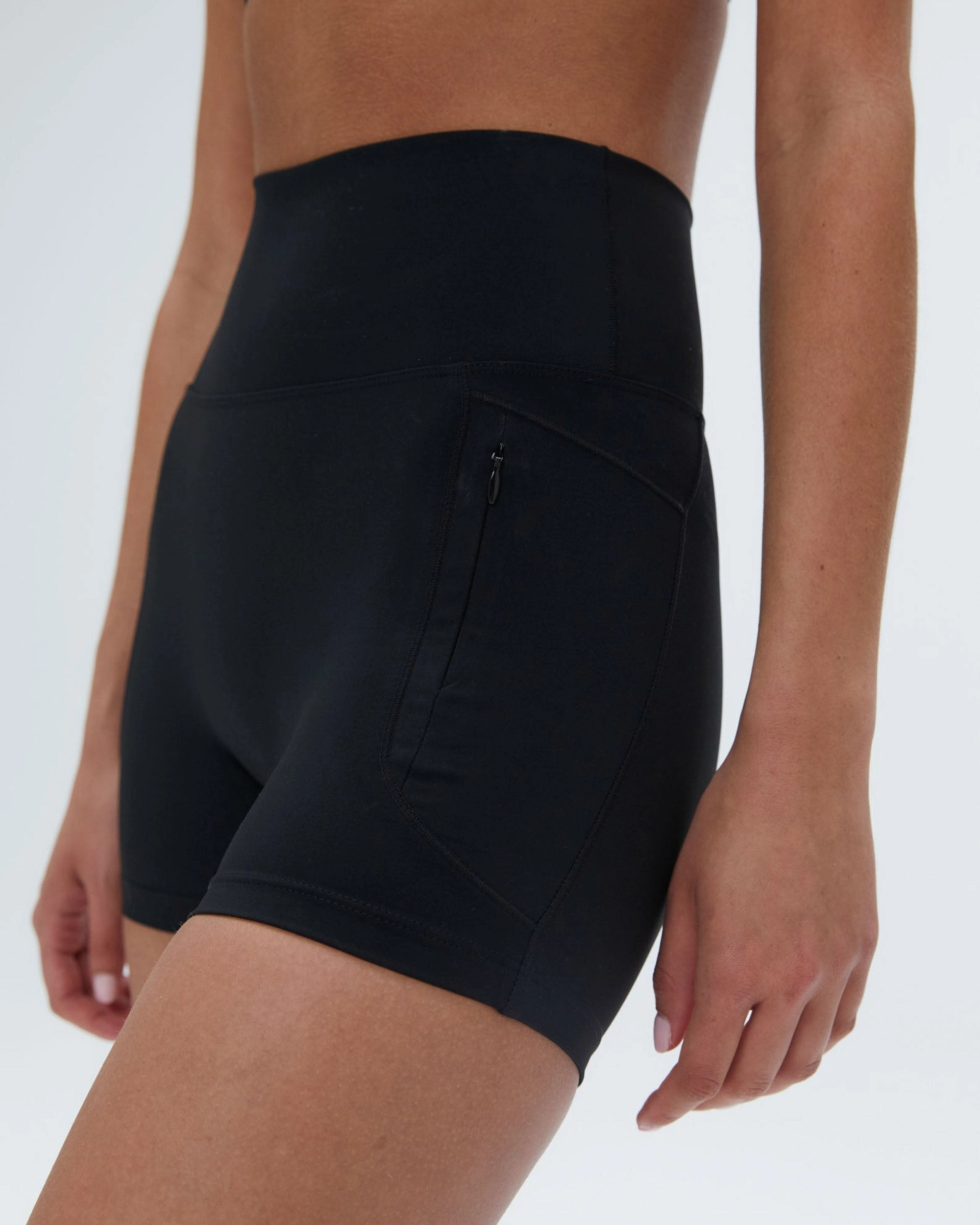 Ultimate Ultra Crop Pocket Shorts - Black Swimwear Eye-catching Design