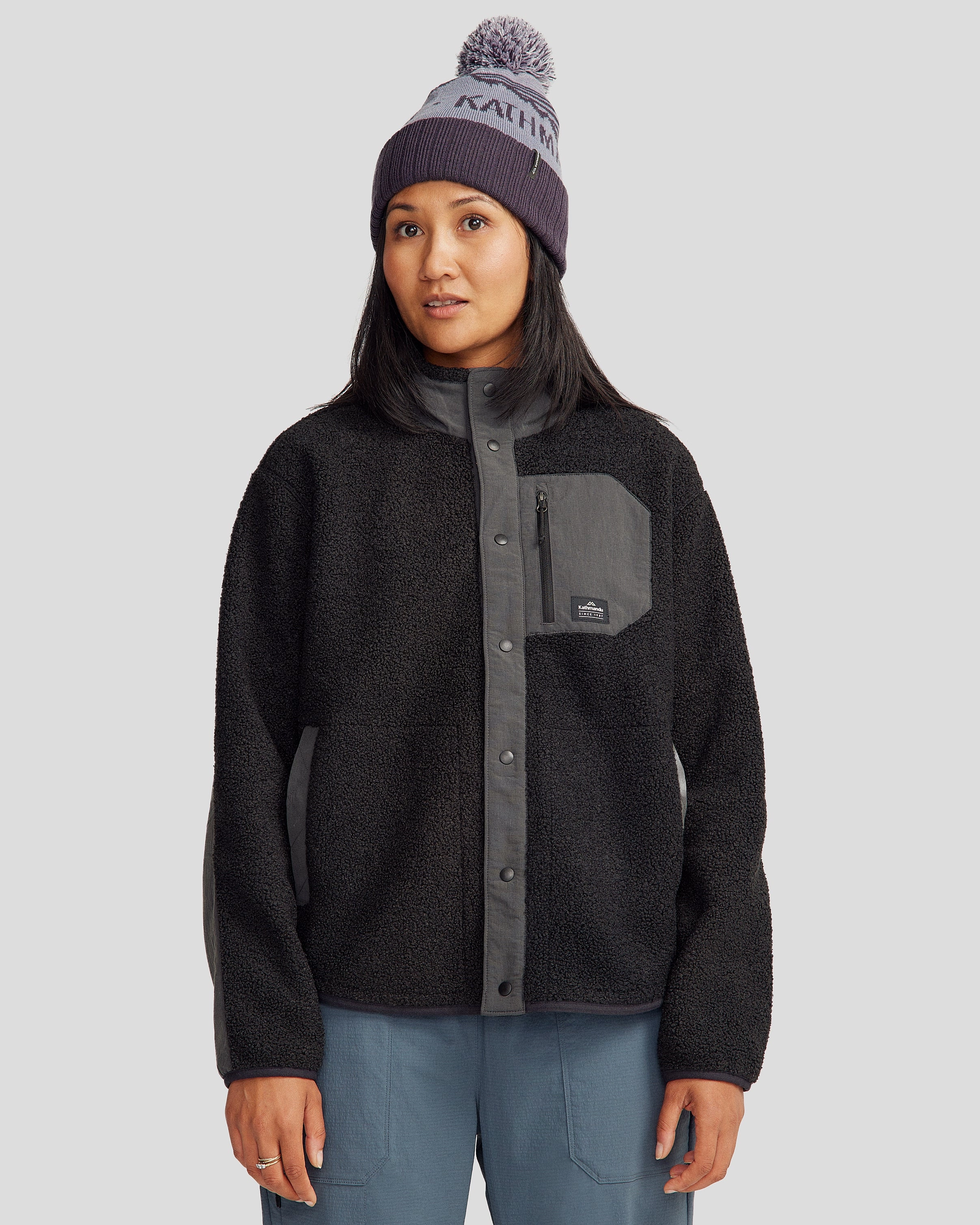 Insulated Core Technology MultiPocket Configuration Co-Z High Pile Women's Jacket v3 - Black Stingray