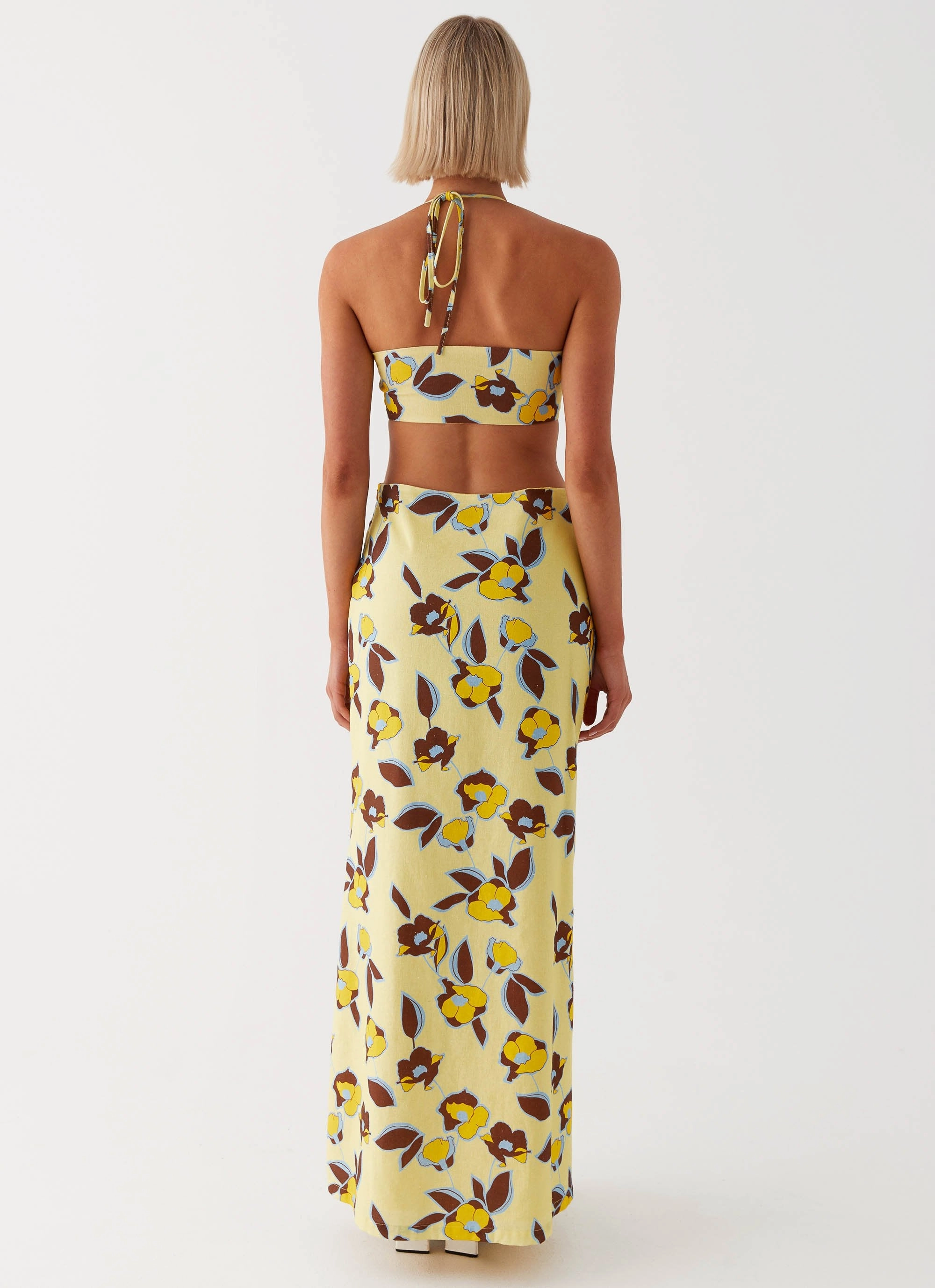 Effortless Comfort Nora Linen Maxi Dress - Primrose