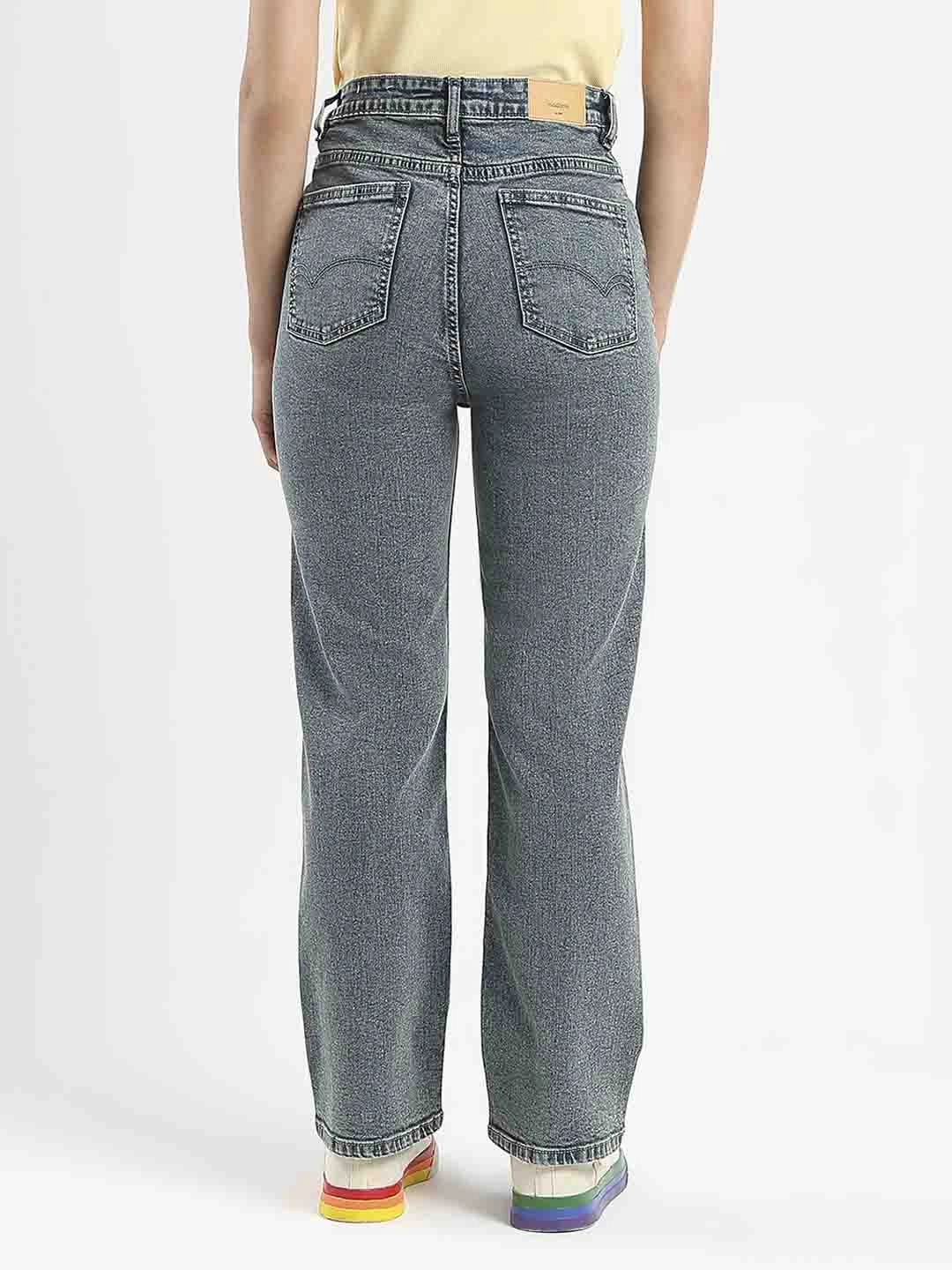 Mid Rise Everyday Eco Friendly Earthy Madame Mid-Wash Tinted Blue Cotton Blend Denim Jeans