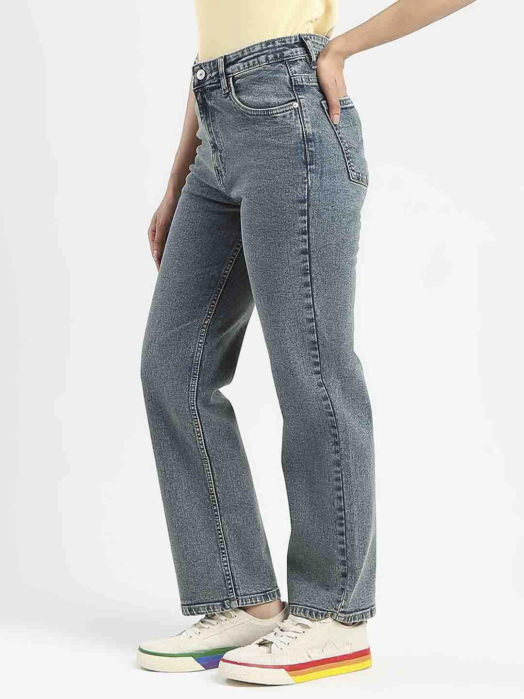 Madame Mid-Wash Tinted Blue Cotton Blend Denim Jeans True Comfort Spring Mood Affordable