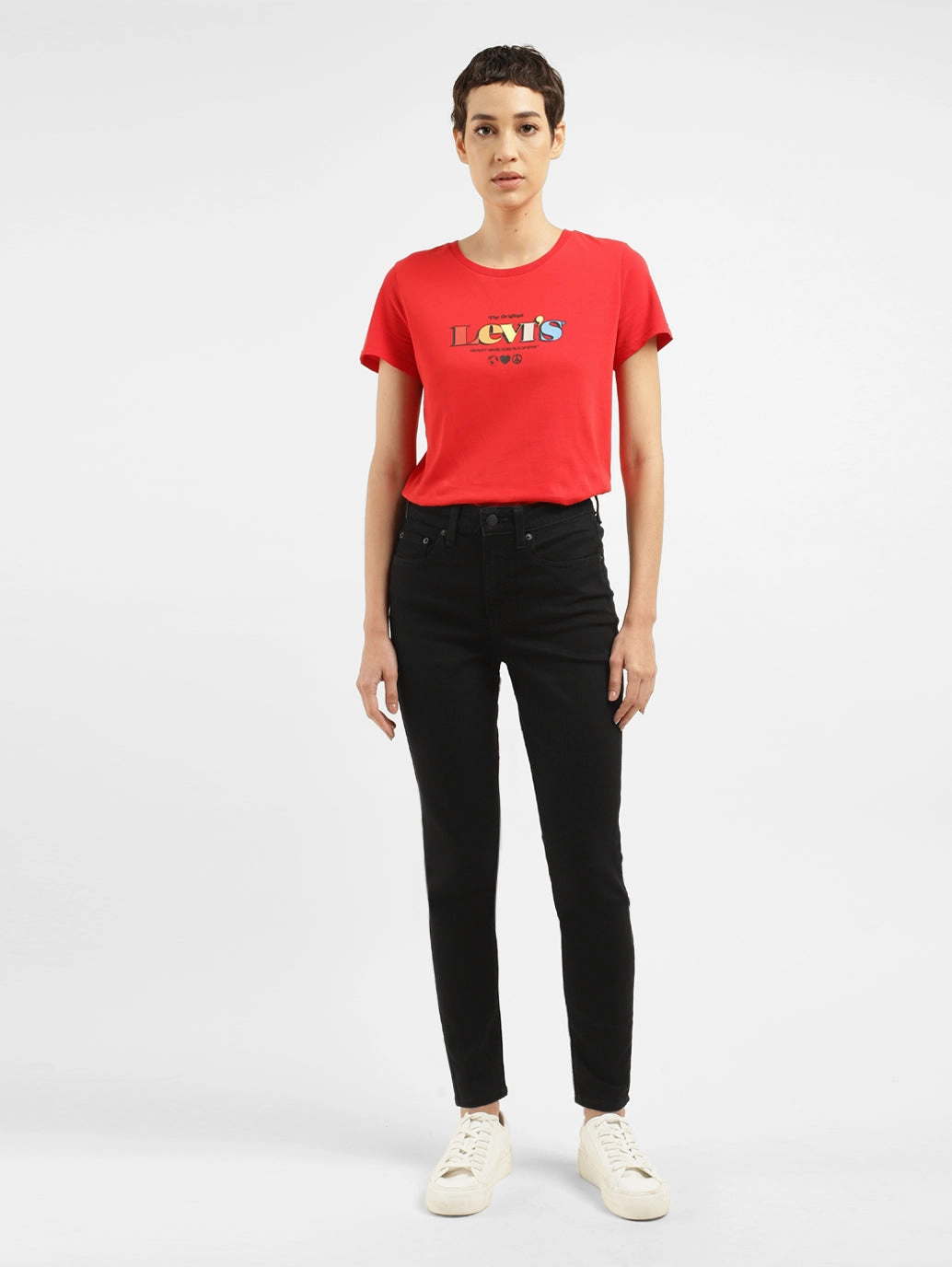 Unisex Outfit Women's 721 Black Skinny Fit High Rise Jeans