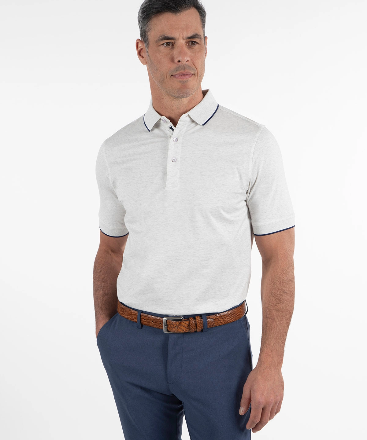 Signature Westhill Solid Mercerized Cotton Polo Stylish Comfort