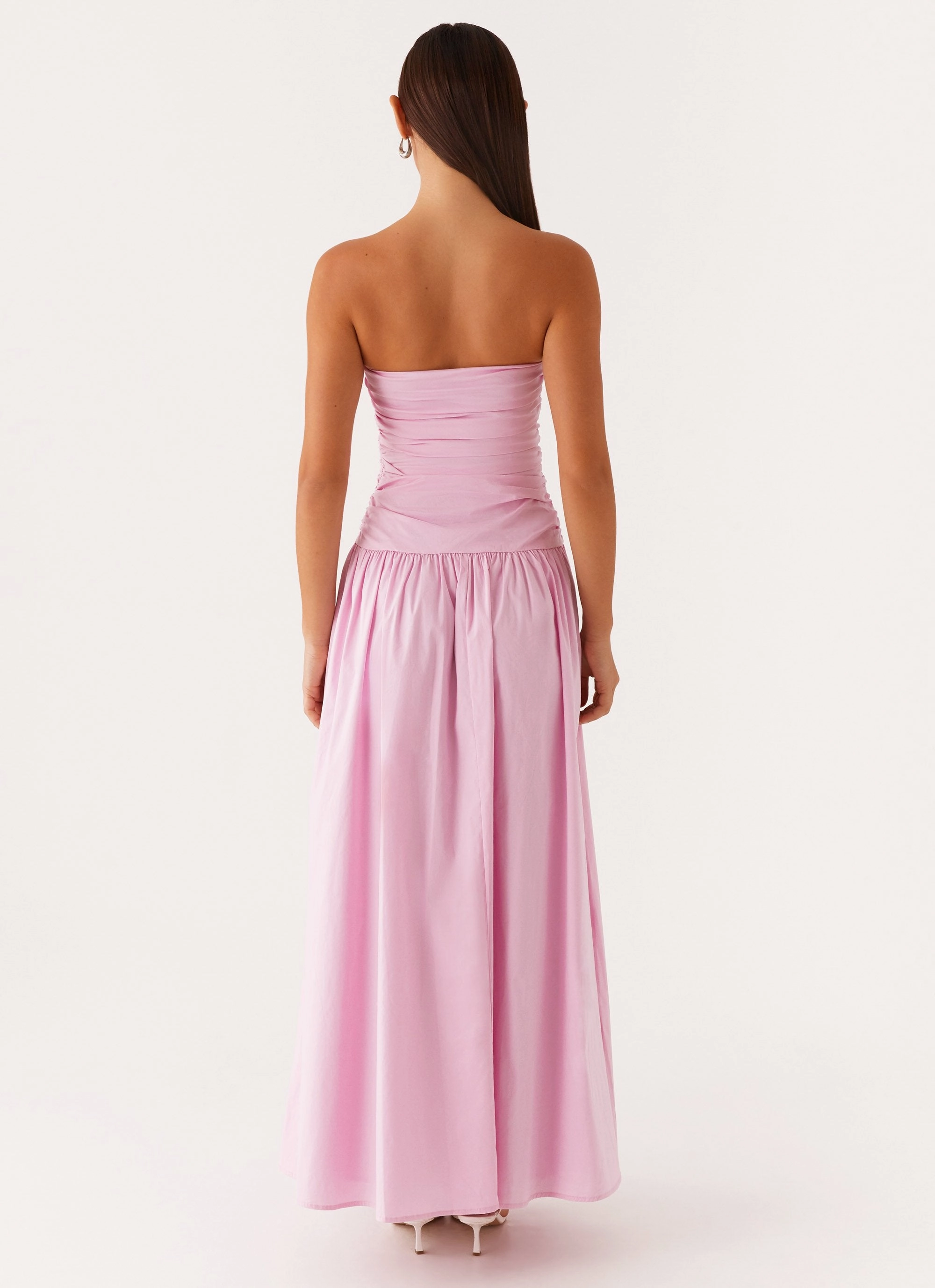 Premium Fabric Carmel Maxi Dress - Pink