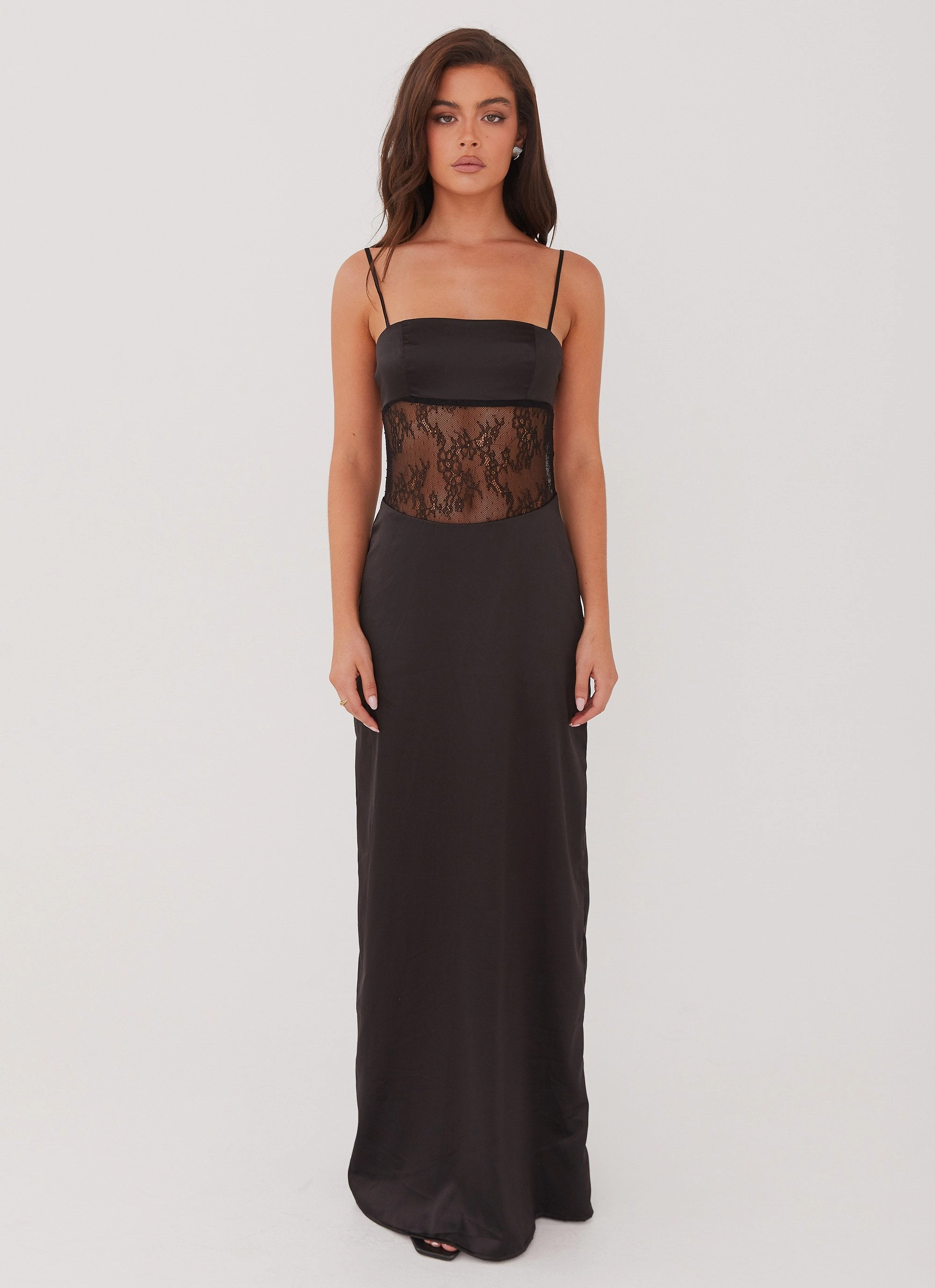 Quick Outfit Youth Charm Palais Royale Lace Maxi Dress - Black