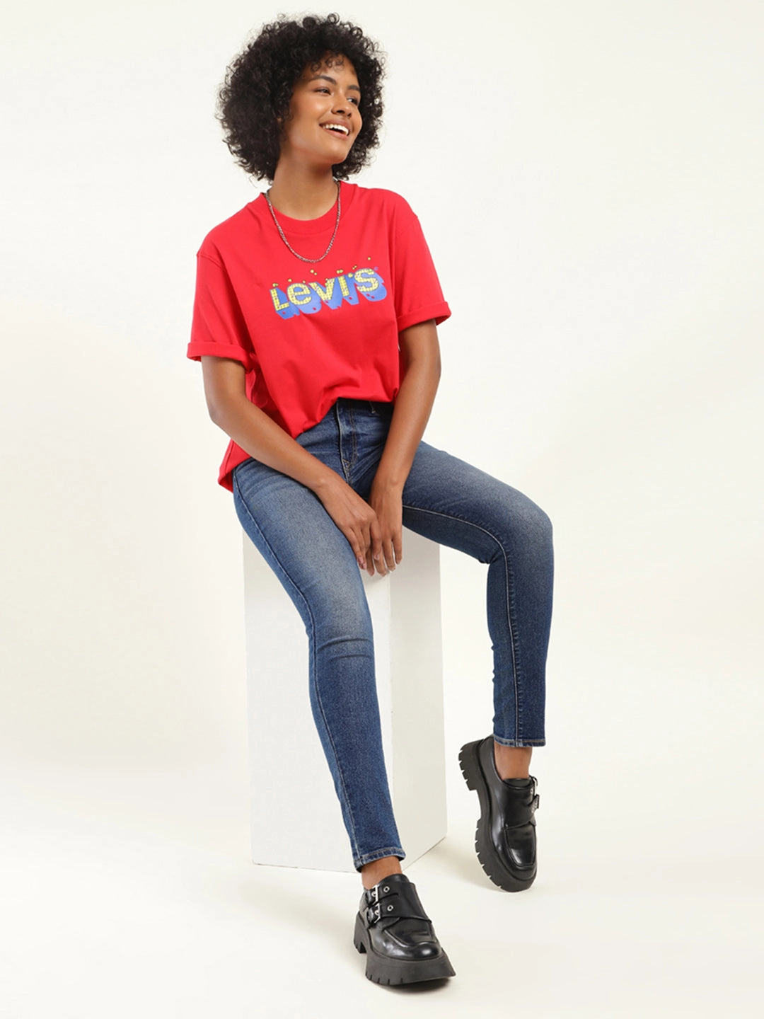 Tailored Fit Women's 711 Blue Skinny Fit Mid Rise Jeans