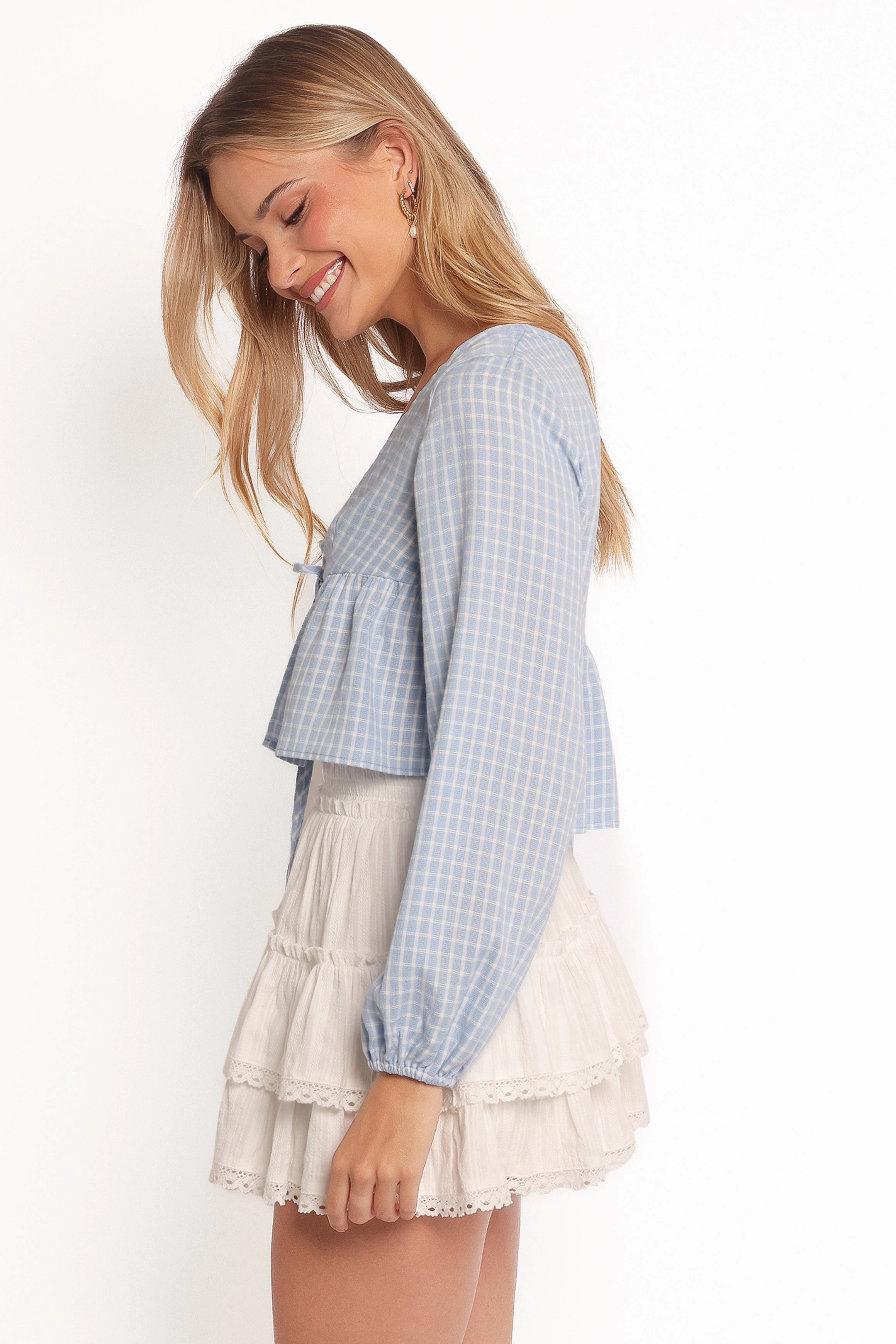 High-Quality Craftsmanship Sundara Long Sleeve Top - Blue