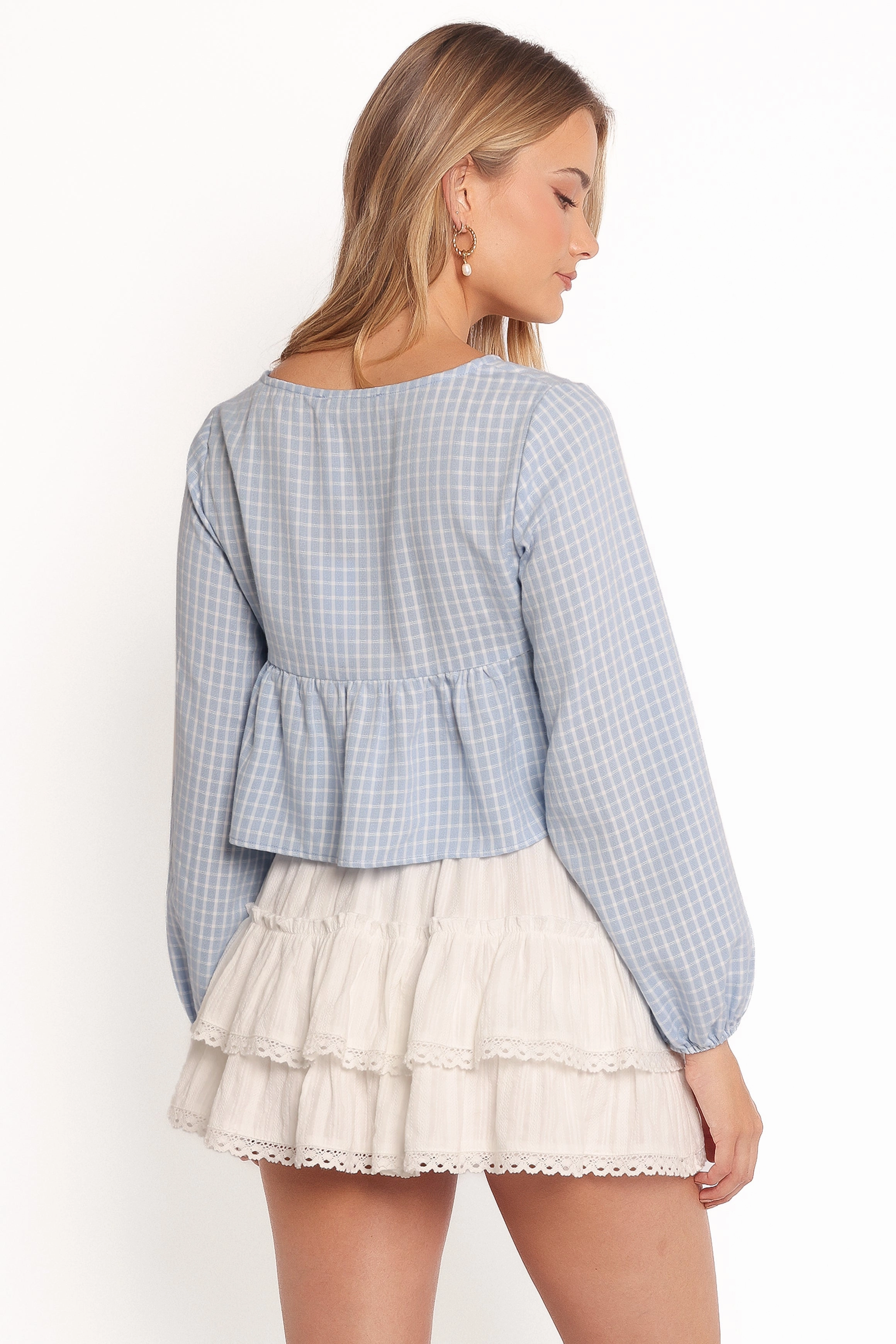 Sundara Long Sleeve Top - Blue Relaxed Comfort Odor Control Fabric