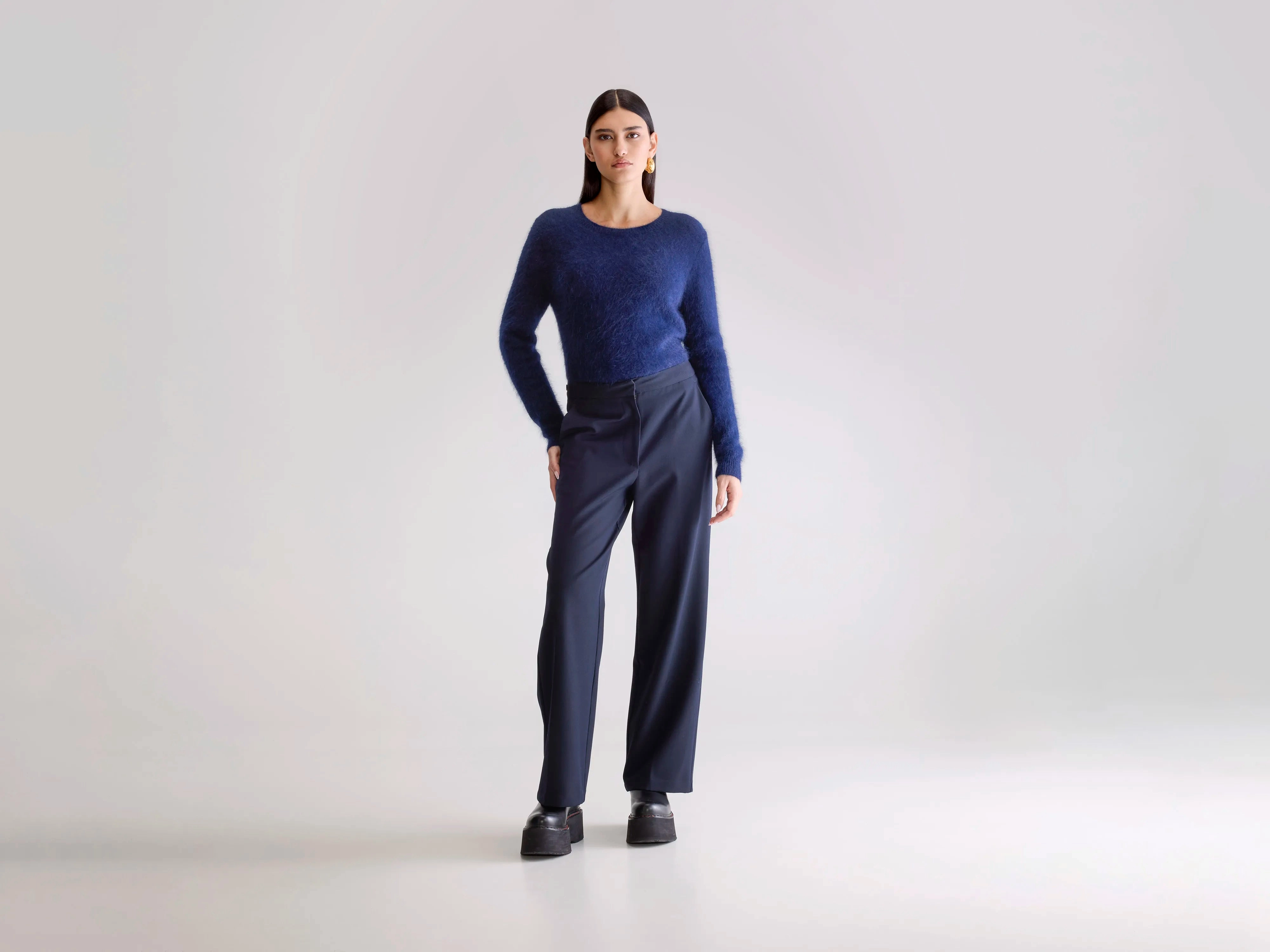 simple design Body Fit Sunrise straight trousers (252 / W / AMERICA)