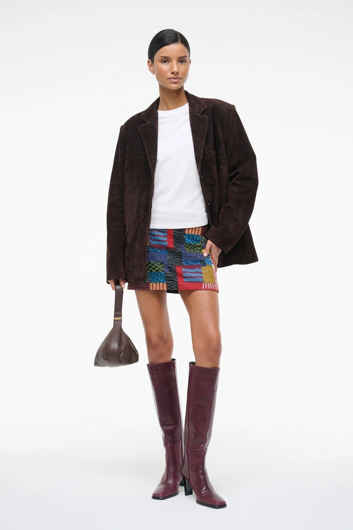 SUPERNOVA SKIRT | BAZAAR Sleek Motion Texture Shot