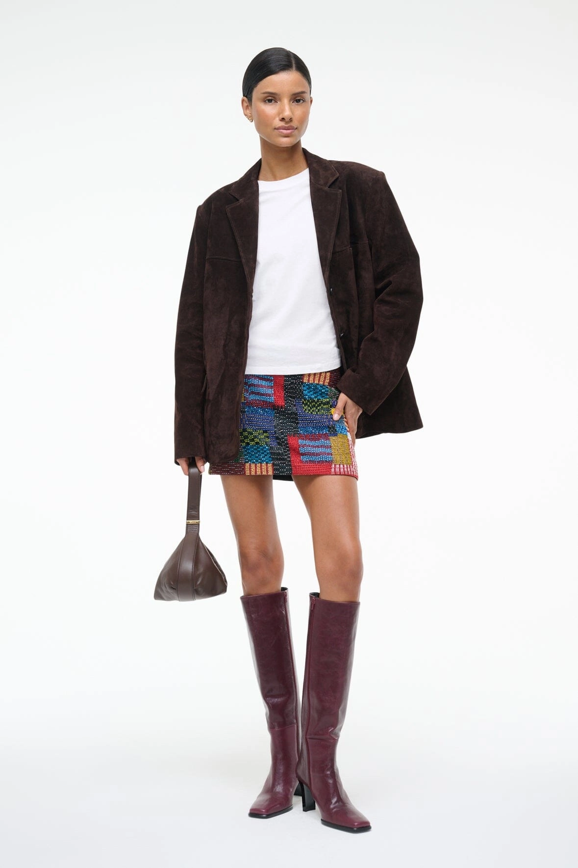 Laser Cut Edges Vibrant color SUPERNOVA SKIRT | BAZAAR