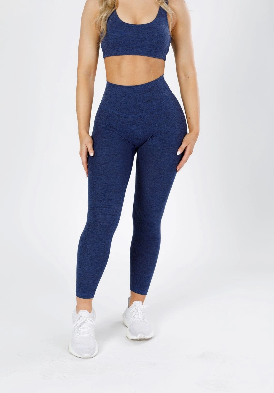 Durable Overlock Stitching Reluna Spacedye Original Sculptseam? Legging Navy Static