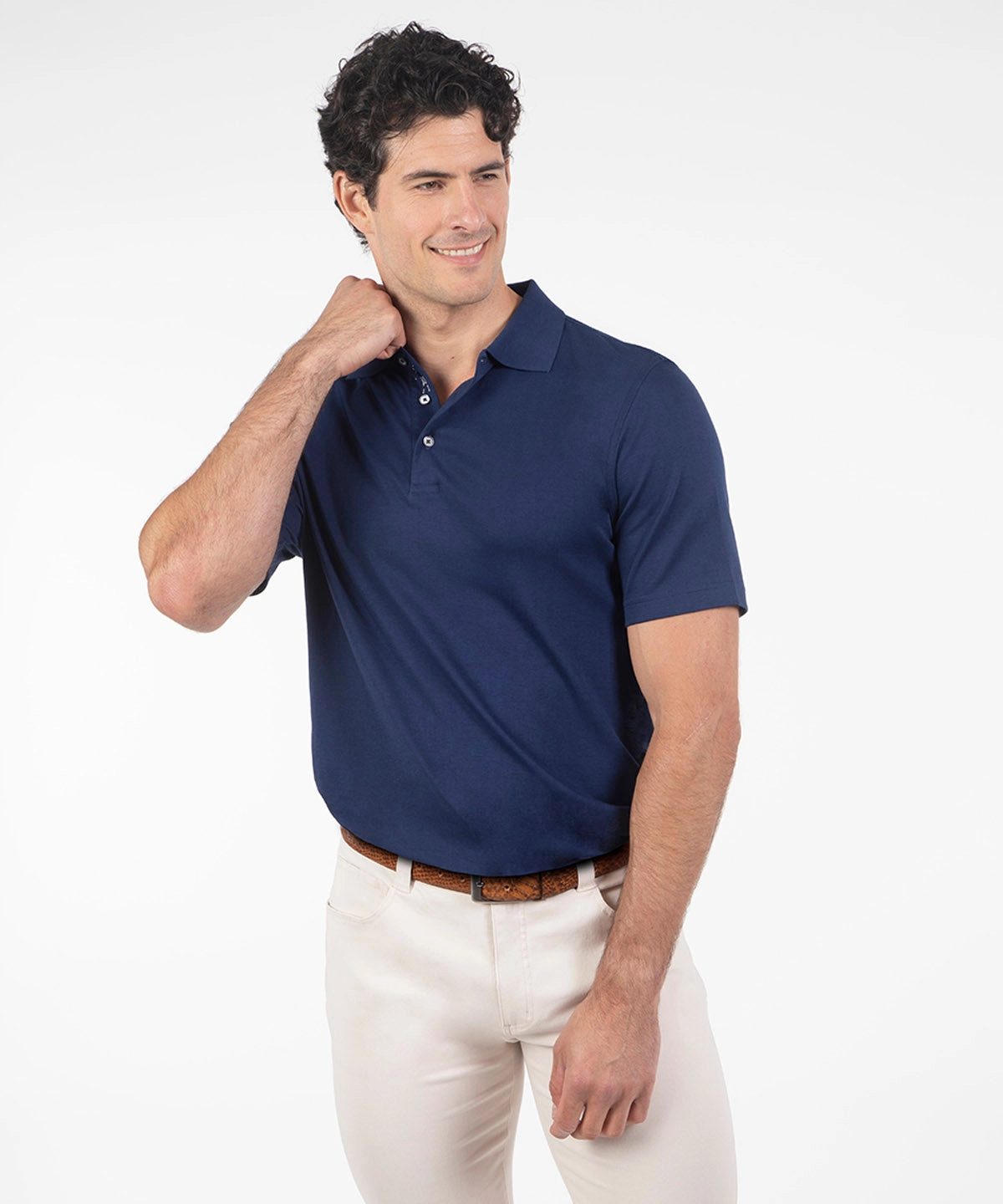 Perfect Comfort Classic Top Supreme 100% Cotton Short Sleeve Polo Shirt