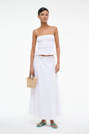 Draped Silhouette AXEL SKIRT | WHITE