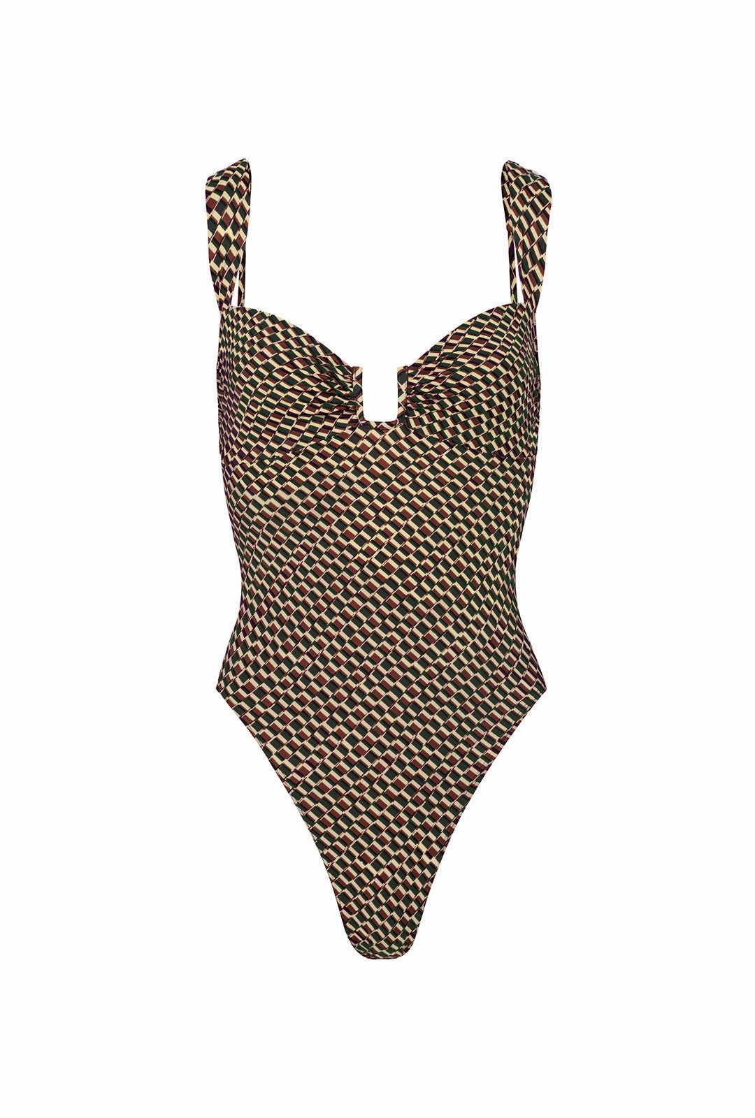 Cannes One Piece - Ivy Geo Print Hydrodynamic Silhouette Abrasion resistant