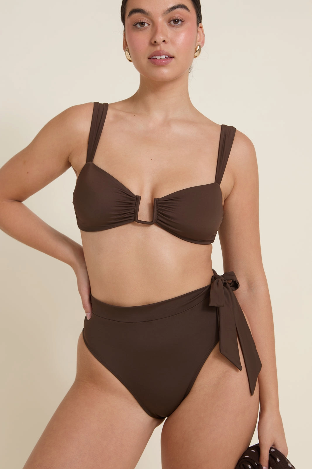 Tahiti Bottom - Espresso Soft Elastic Edging