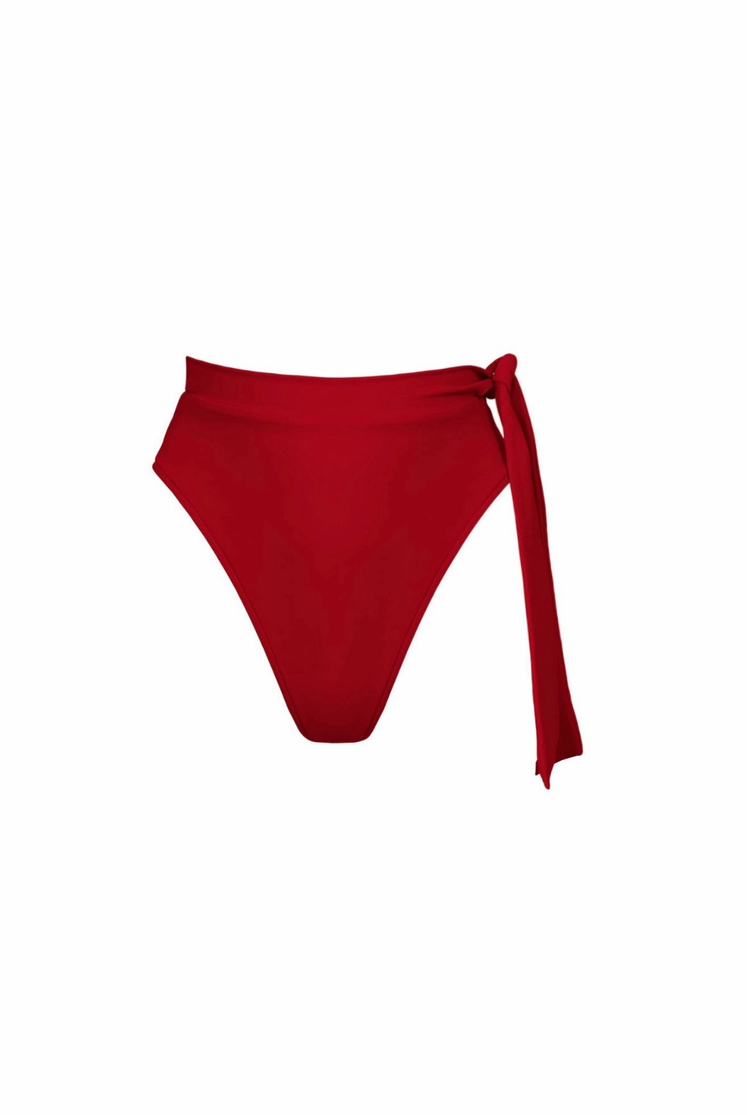 Quick Tie Closure Pool Attire Tahiti Bottom - Red
