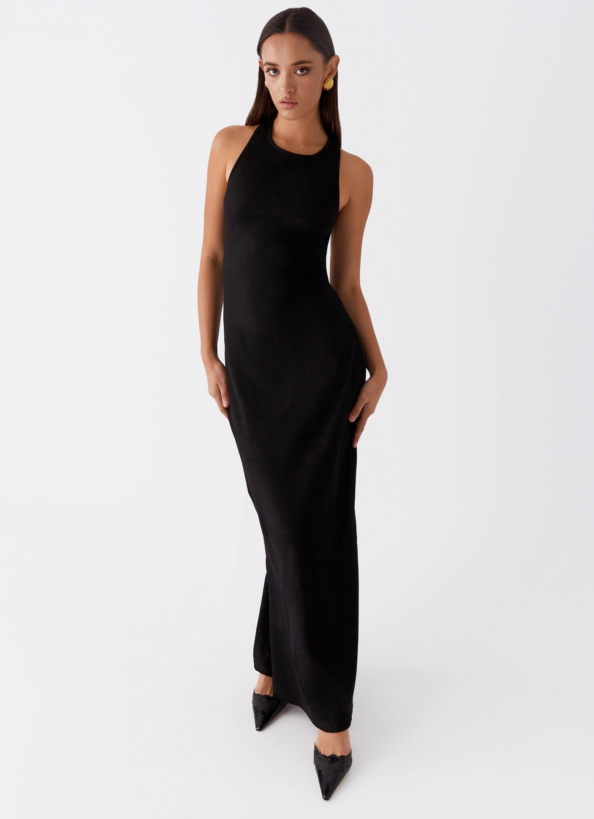 Urban Line Alice Cut Out Maxi Dress - Black