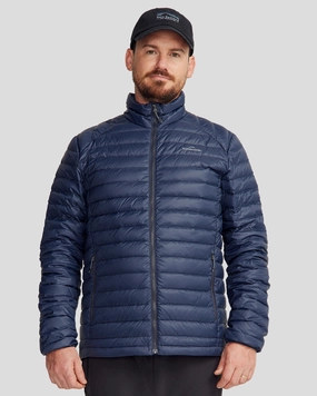 Tear Resistant Weave Men's Heli Down Jacket v4 - Pure Navy