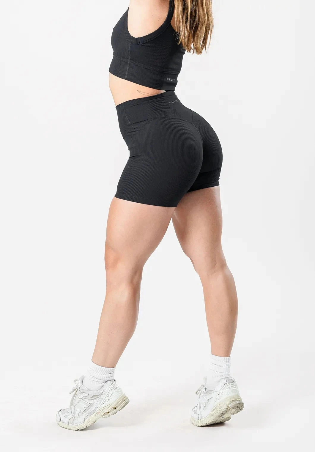 CloudRib? Original Sculptseam? Short 5" Black Sweat Wicking Lining