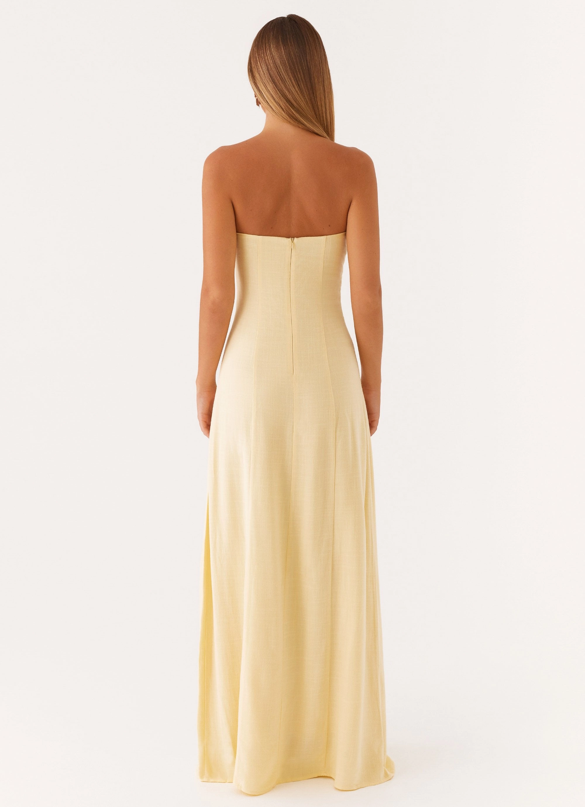 Bold Look Tayla Linen Maxi Dress - Yellow