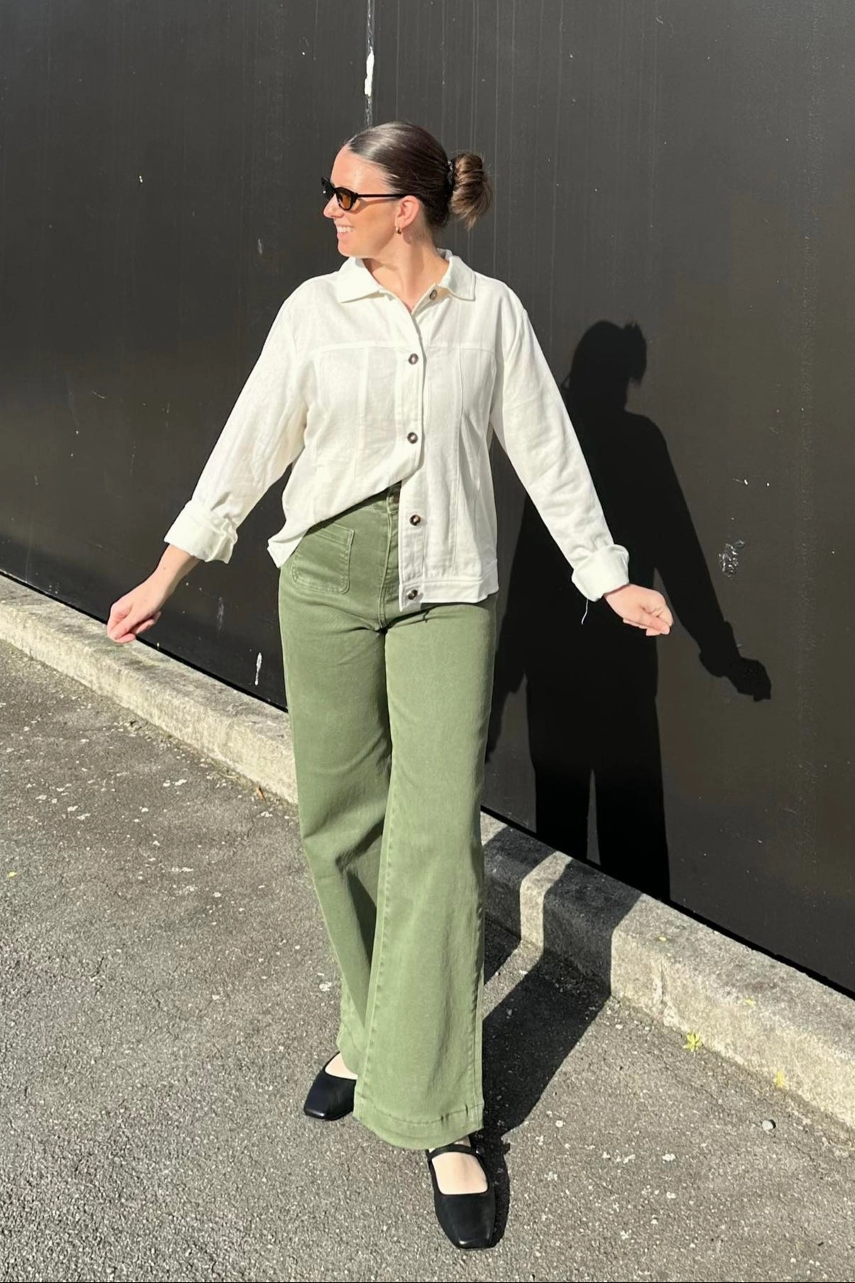 Elm Maylee Jacket Marshmallow High Visibility Trims Flexible Elasticity