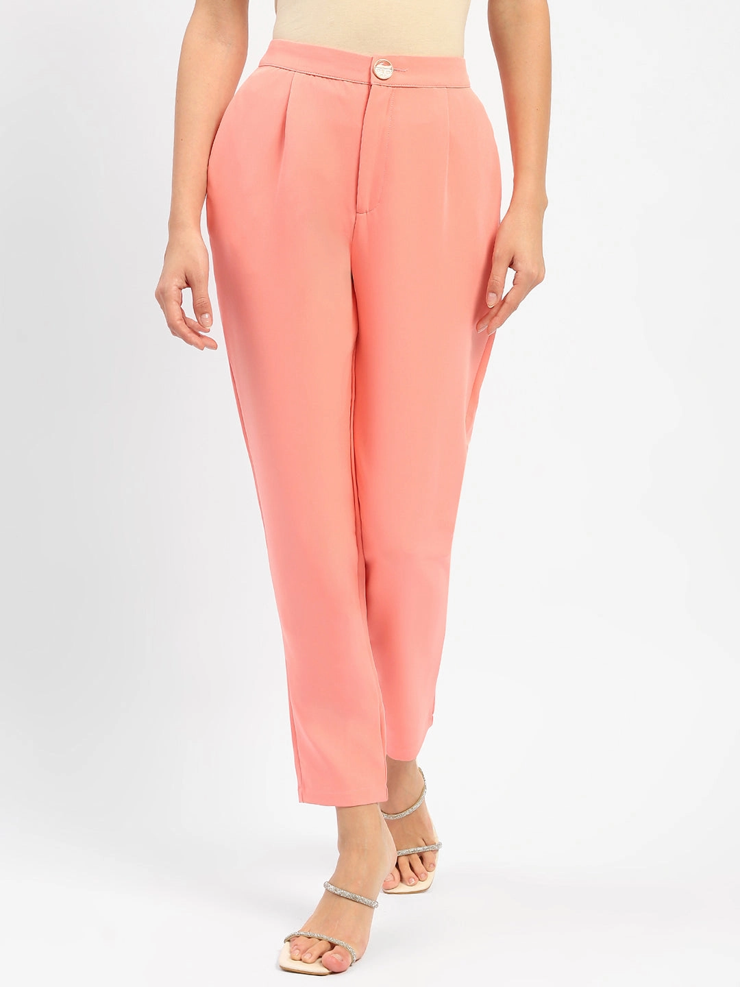 Movement Fit Madame Salmon Solid Regular Trousers