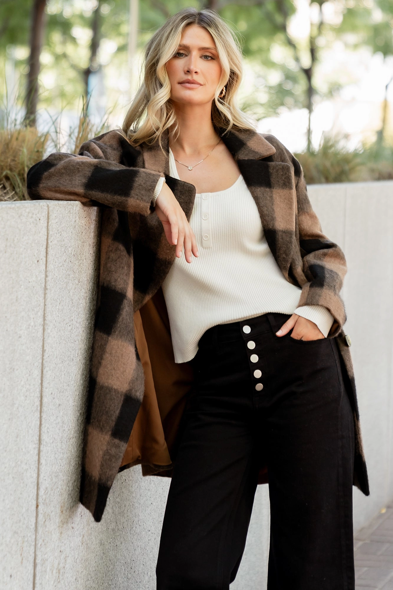 Kirsti Coat | Black   Camel Reinforced Elbow Patches